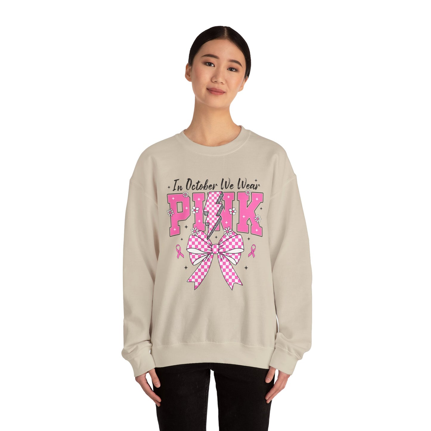 Pink Bolt Crewneck