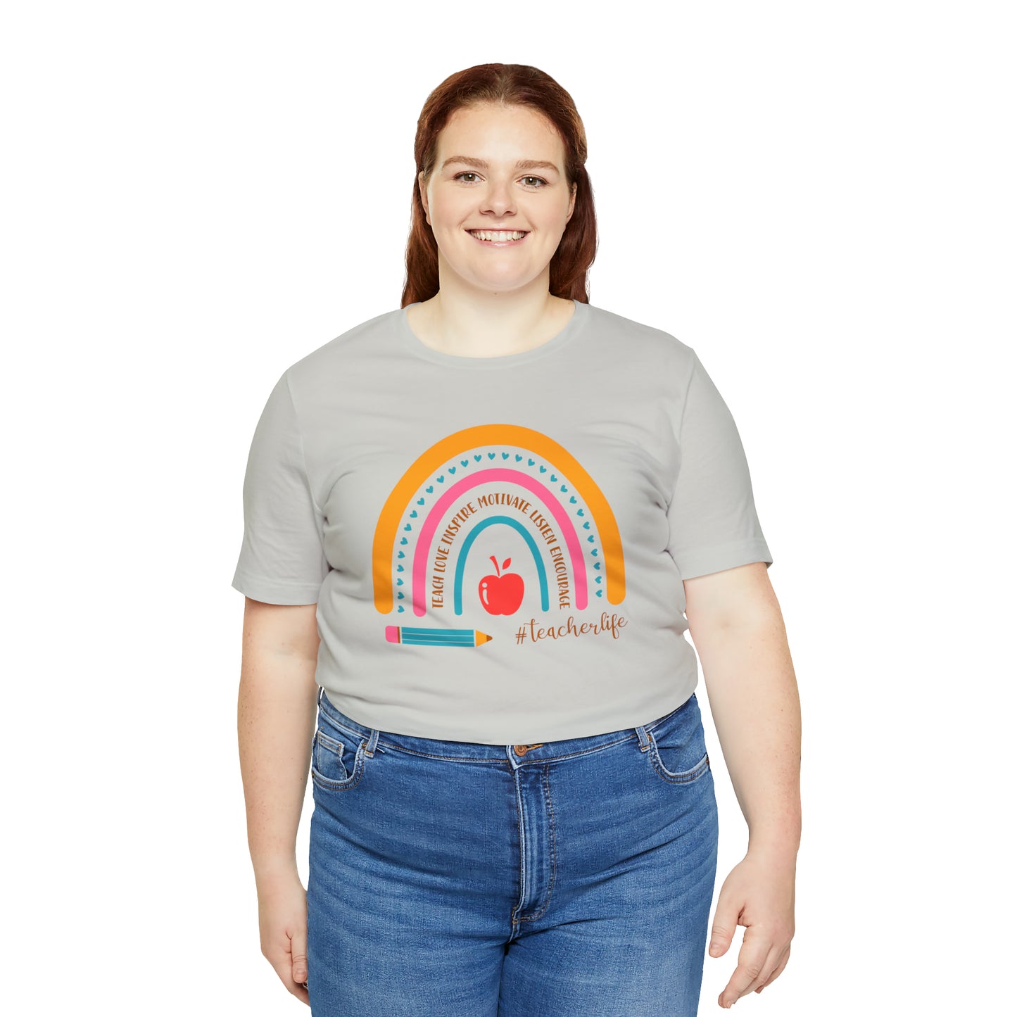 Teacher Rainbow Tee