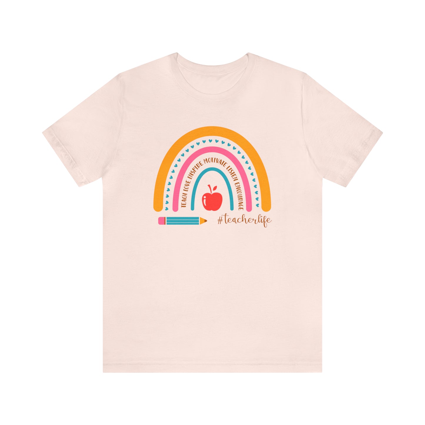 Teacher Rainbow Tee