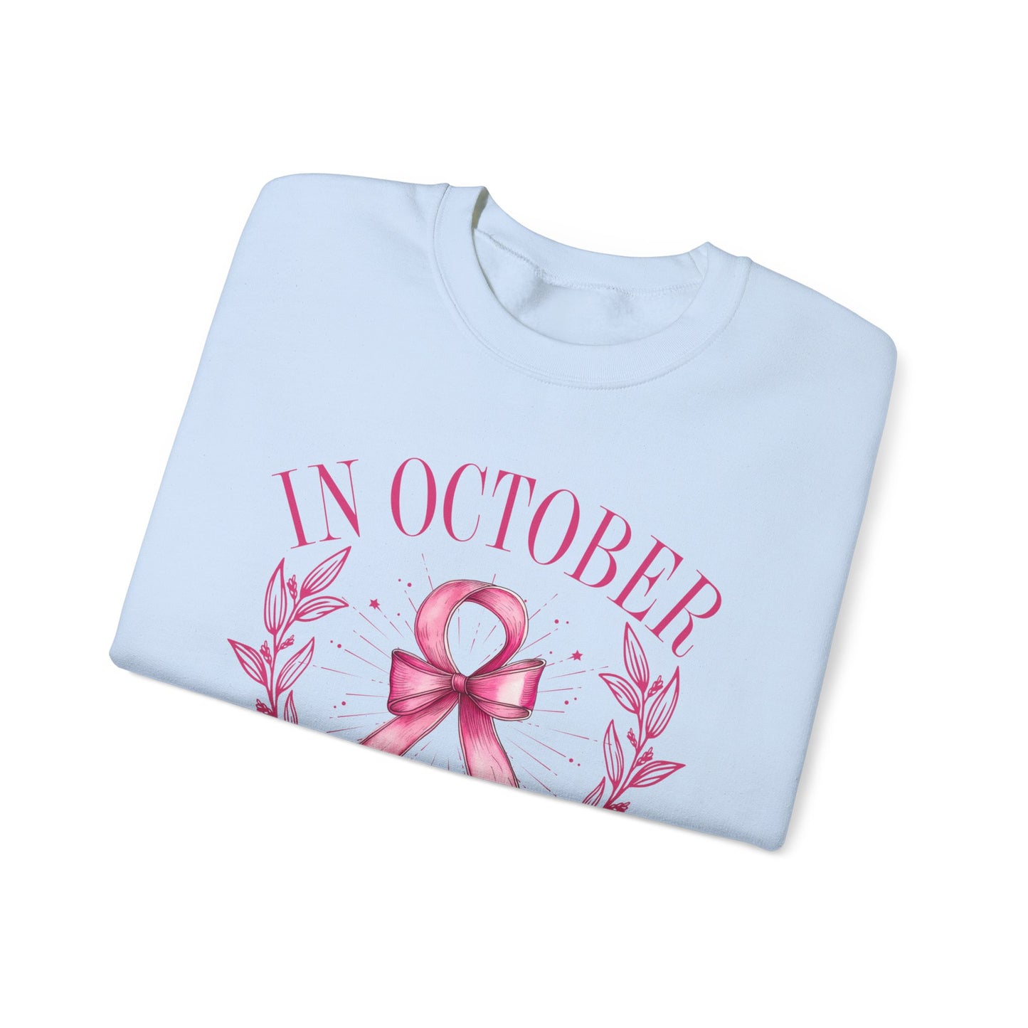 October Ribbon Crewneck