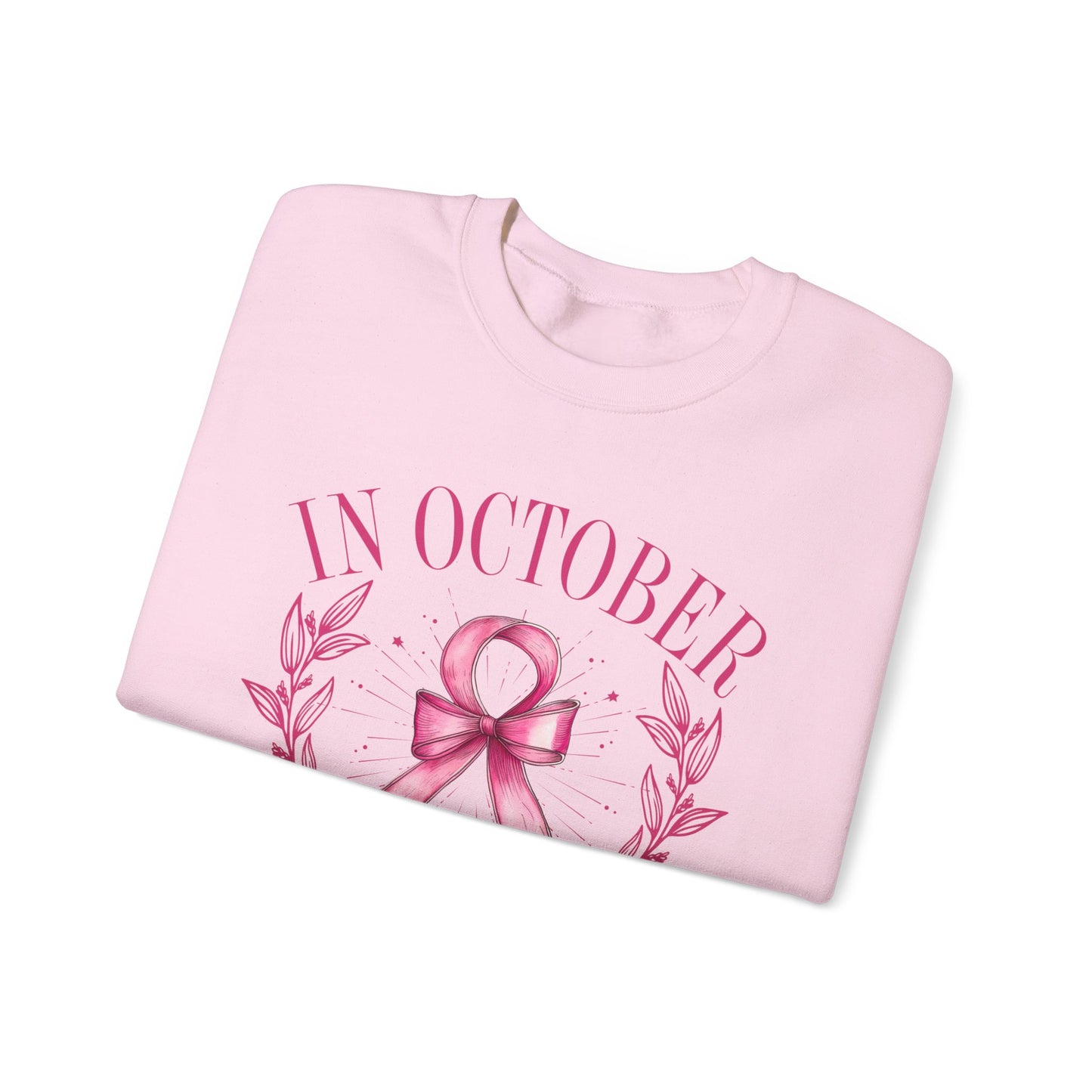 October Ribbon Crewneck