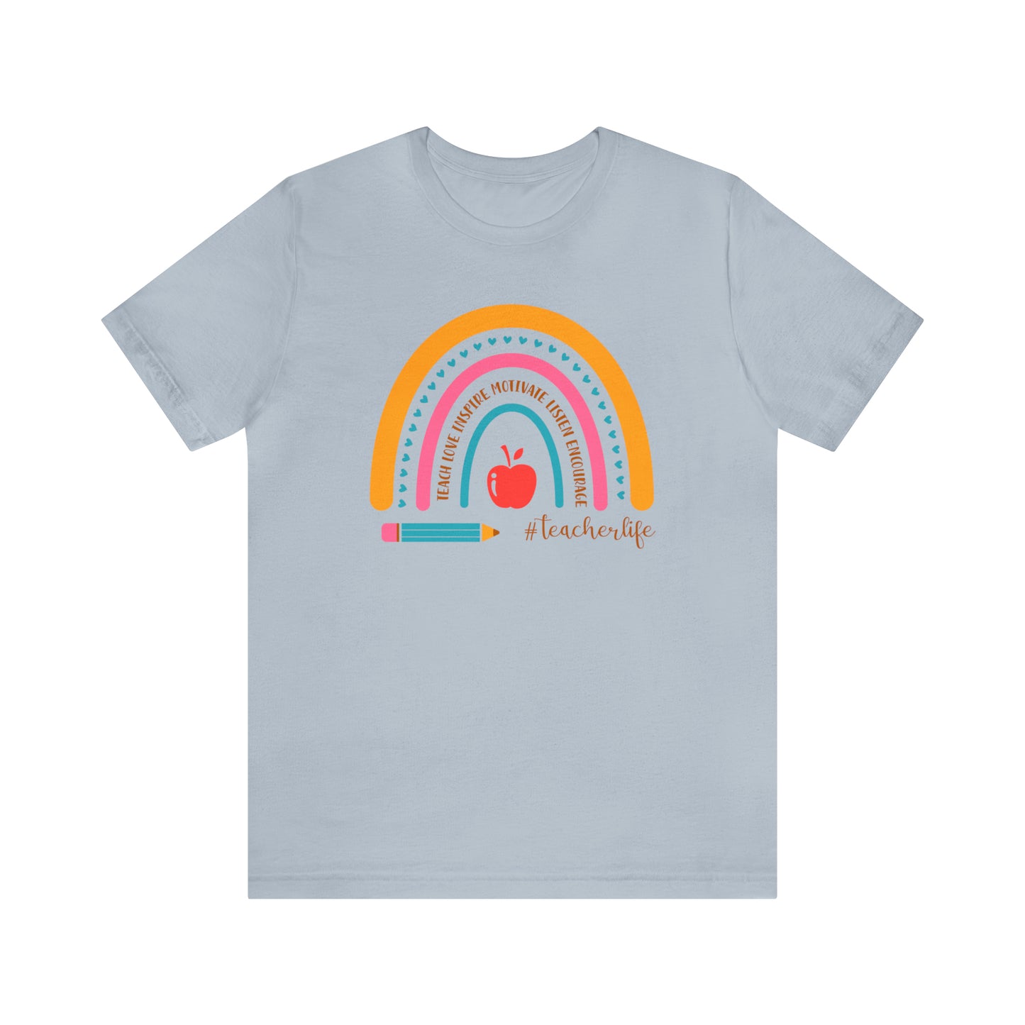 Teacher Rainbow Tee