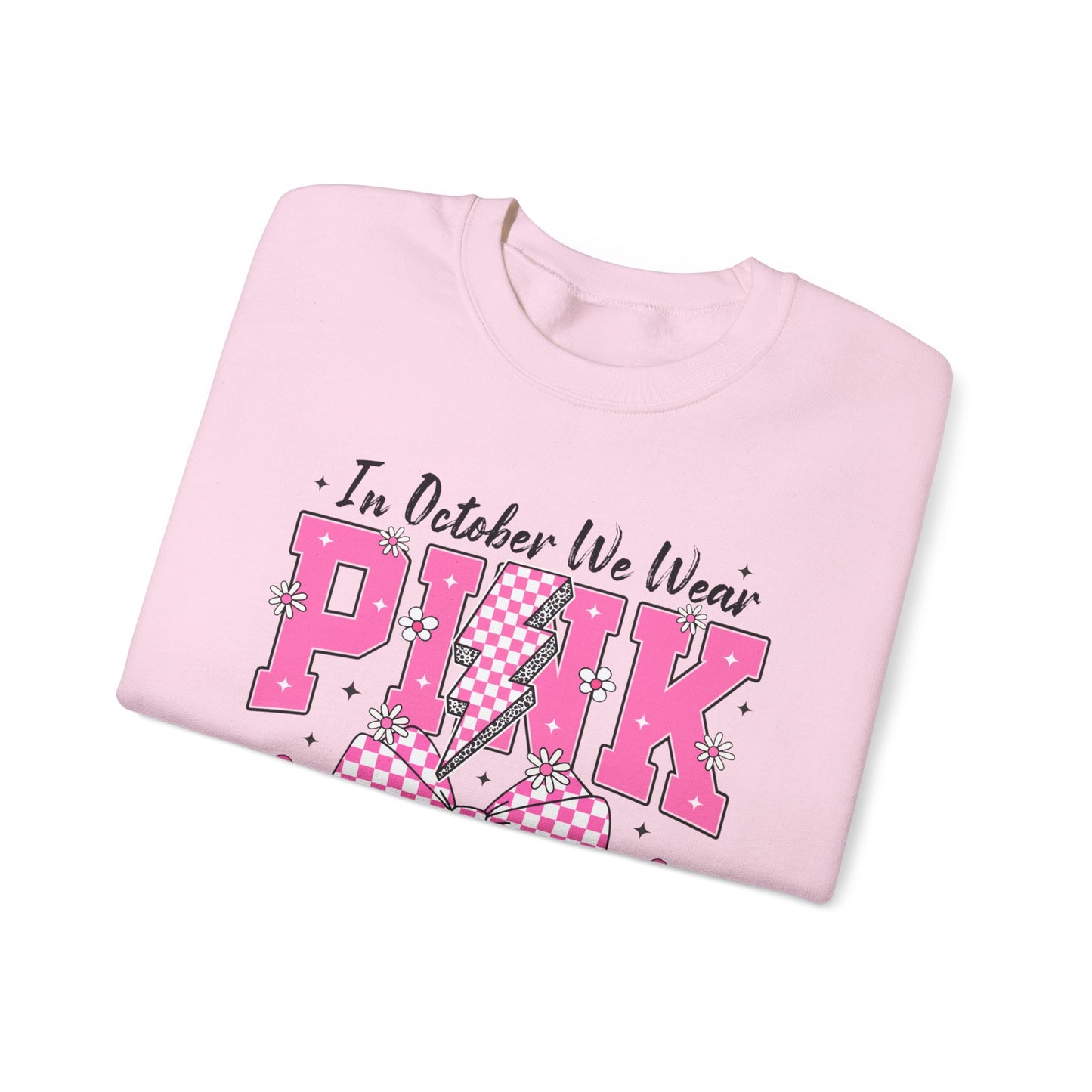 Pink Bolt Crewneck