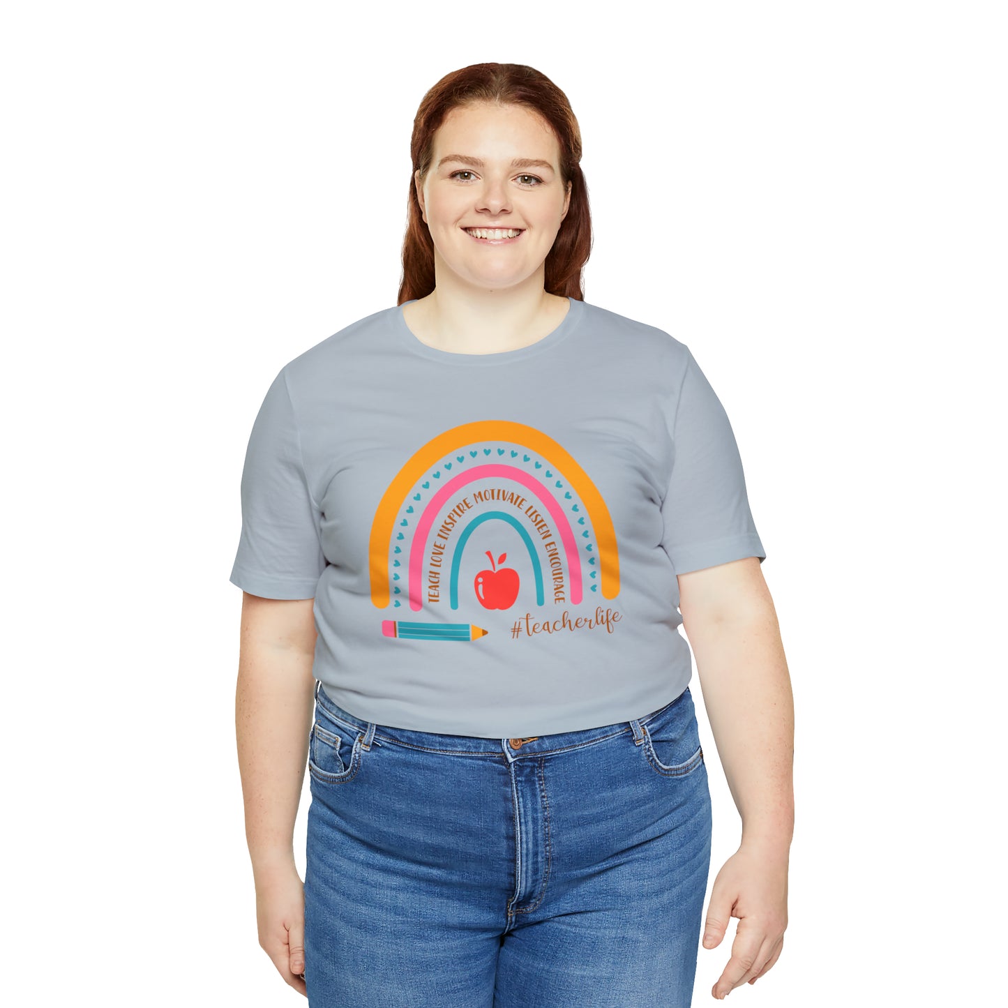 Teacher Rainbow Tee