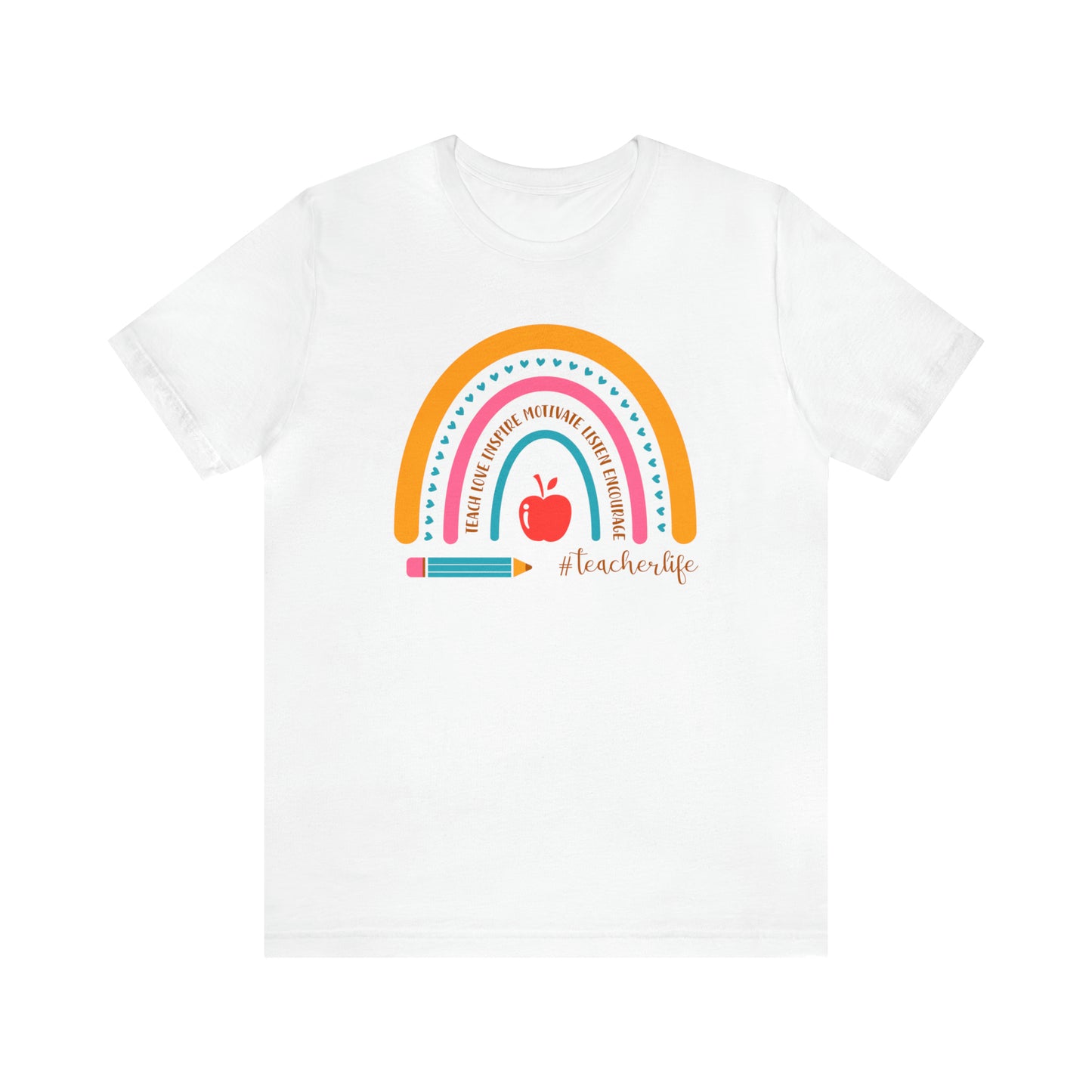 Teacher Rainbow Tee