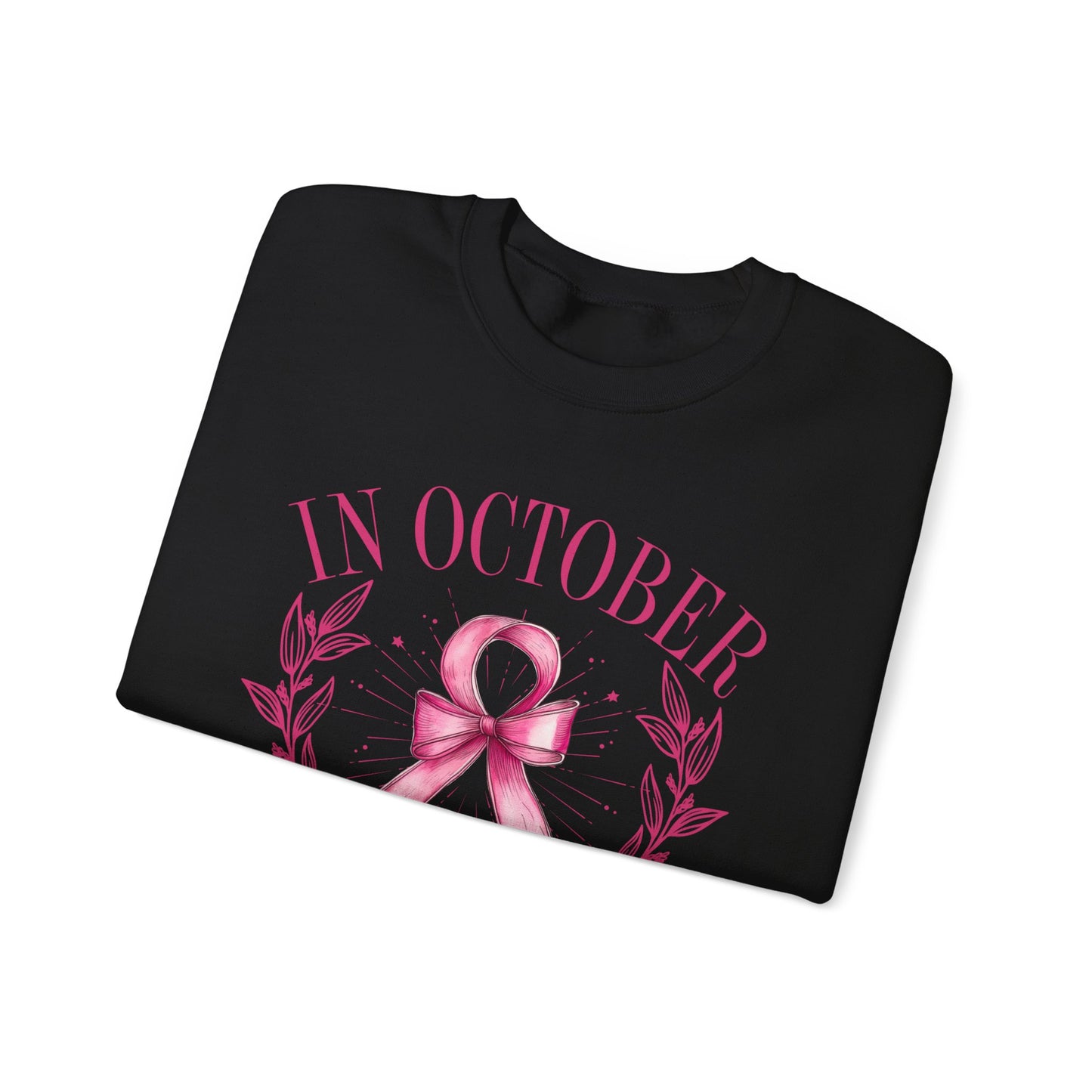 October Ribbon Crewneck