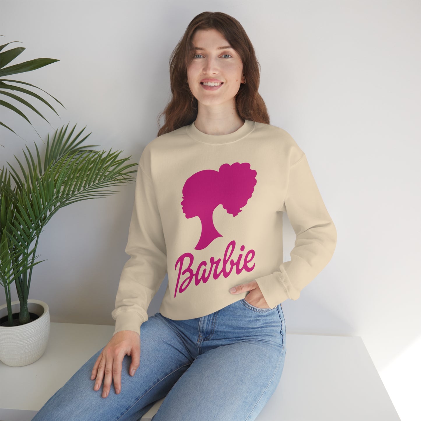 Curly Barbie Silhouette Sweatshirt