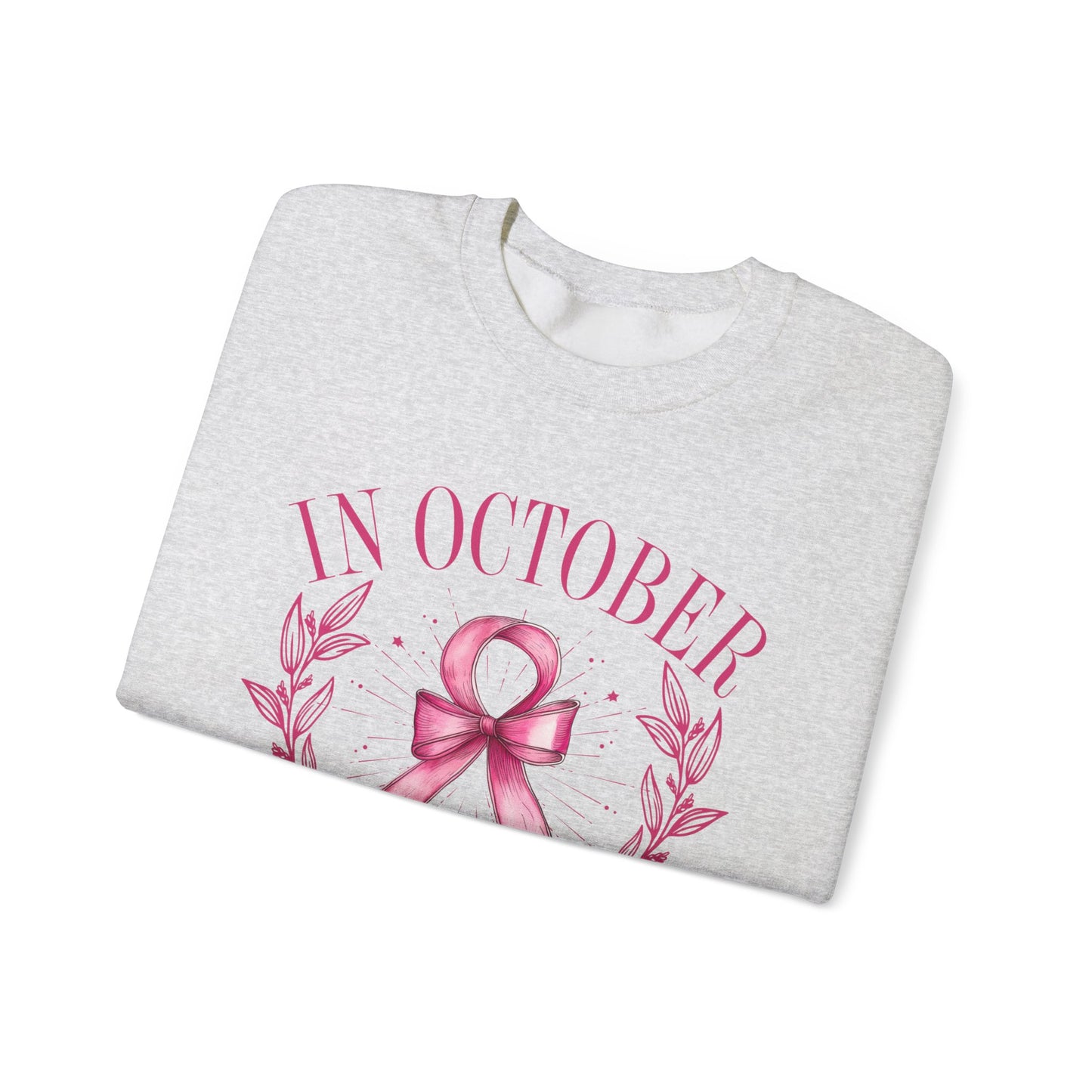 October Ribbon Crewneck