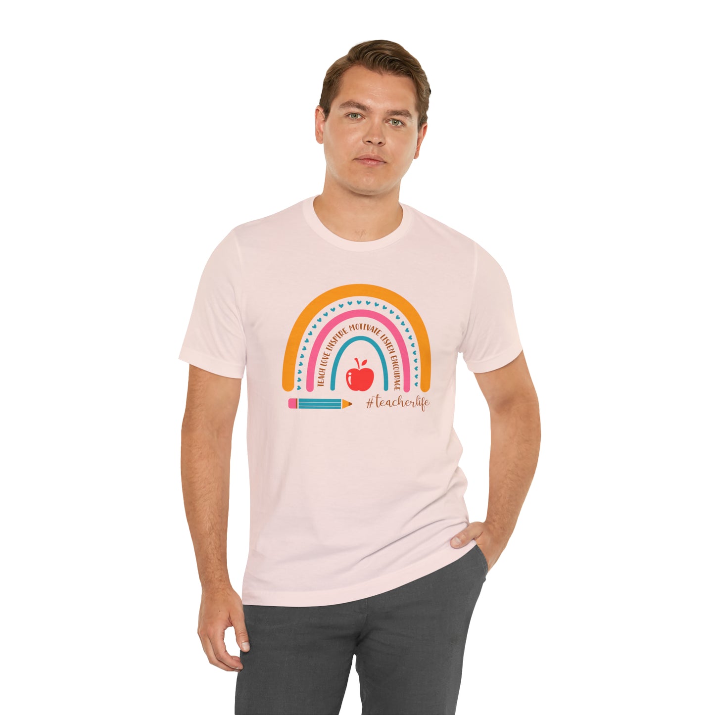 Teacher Rainbow Tee
