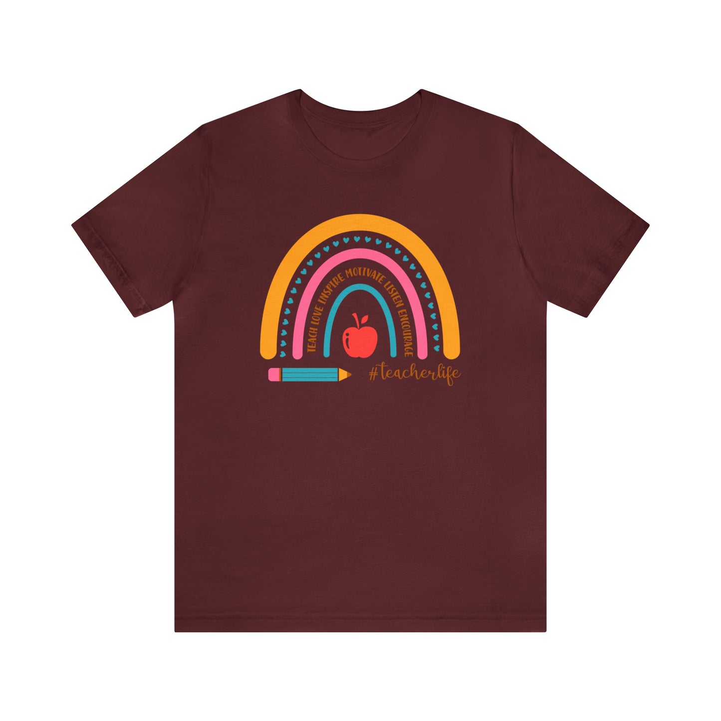 Teacher Rainbow Tee