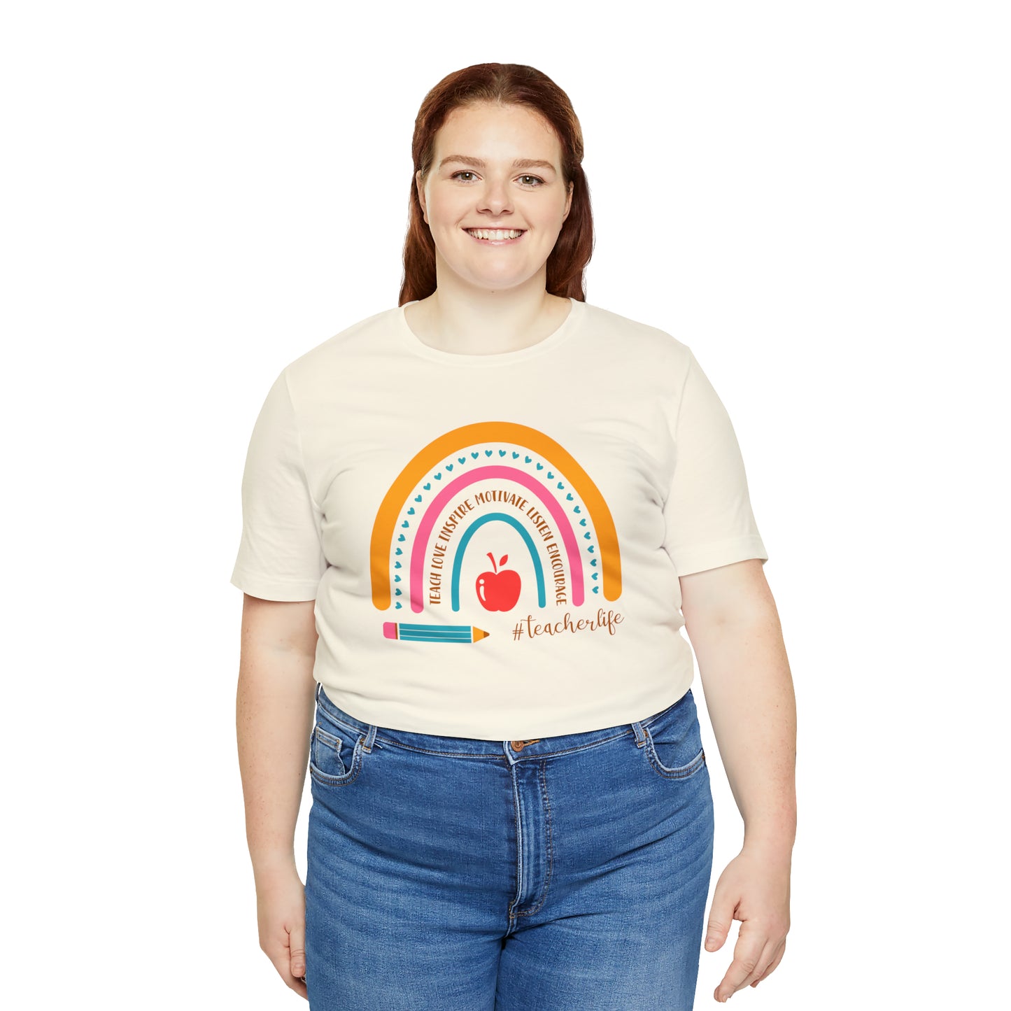 Teacher Rainbow Tee