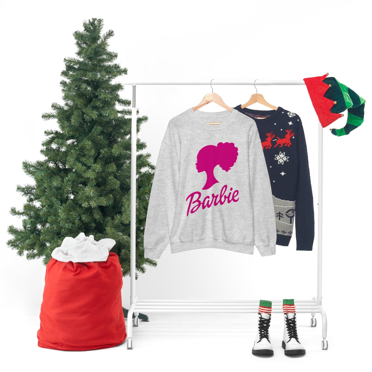 Curly Barbie Silhouette Sweatshirt