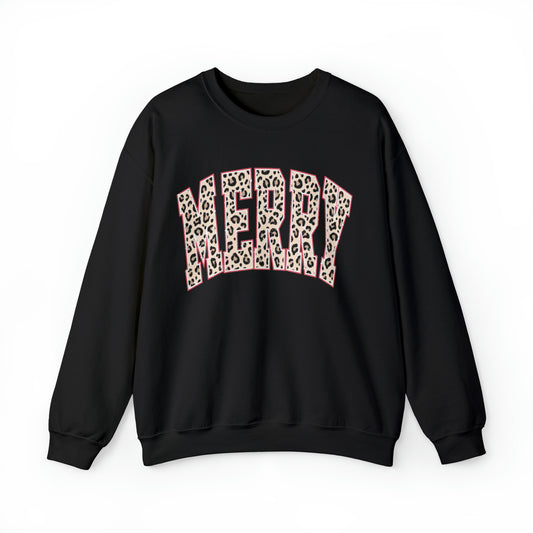 Merry Leopard Sweatshirt