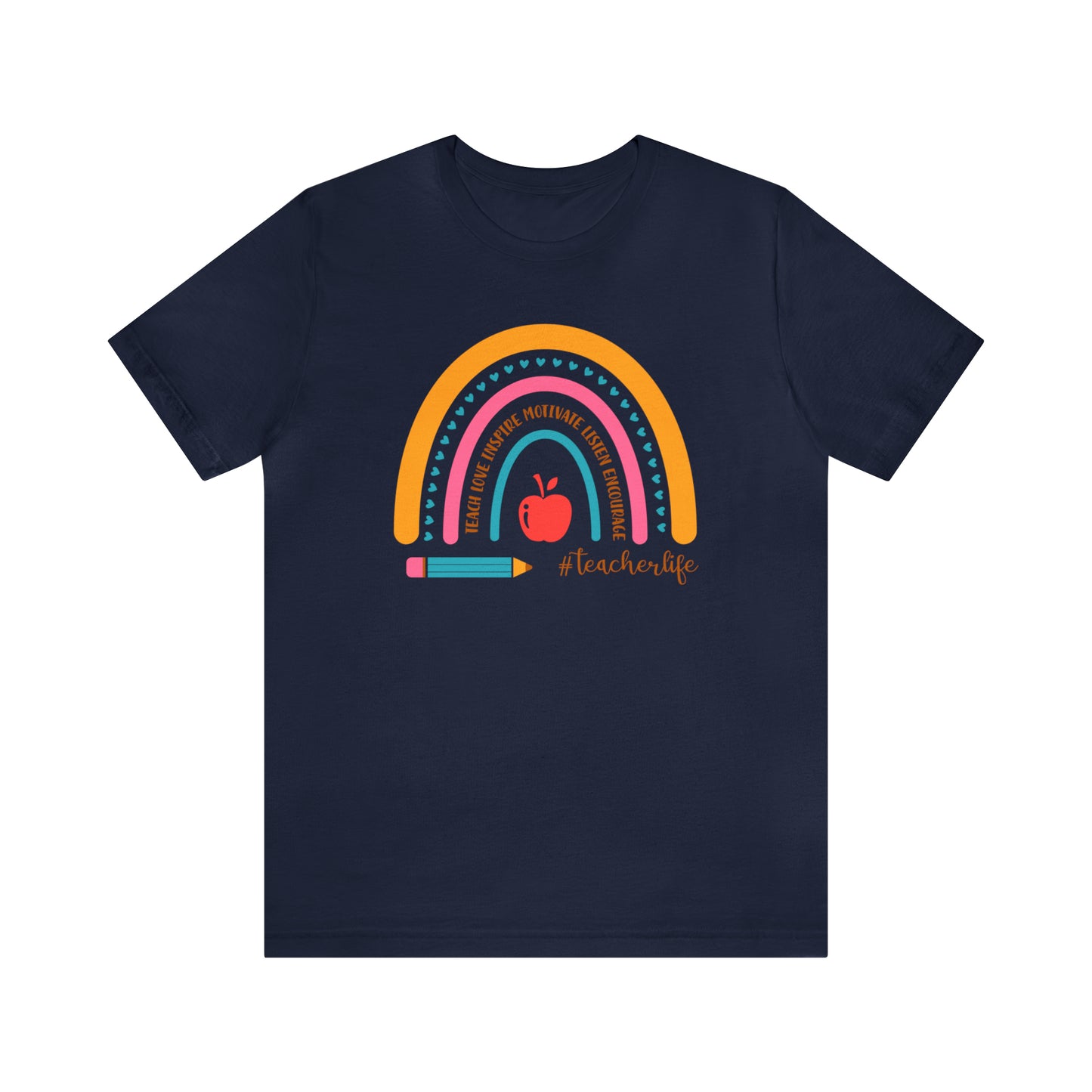 Teacher Rainbow Tee