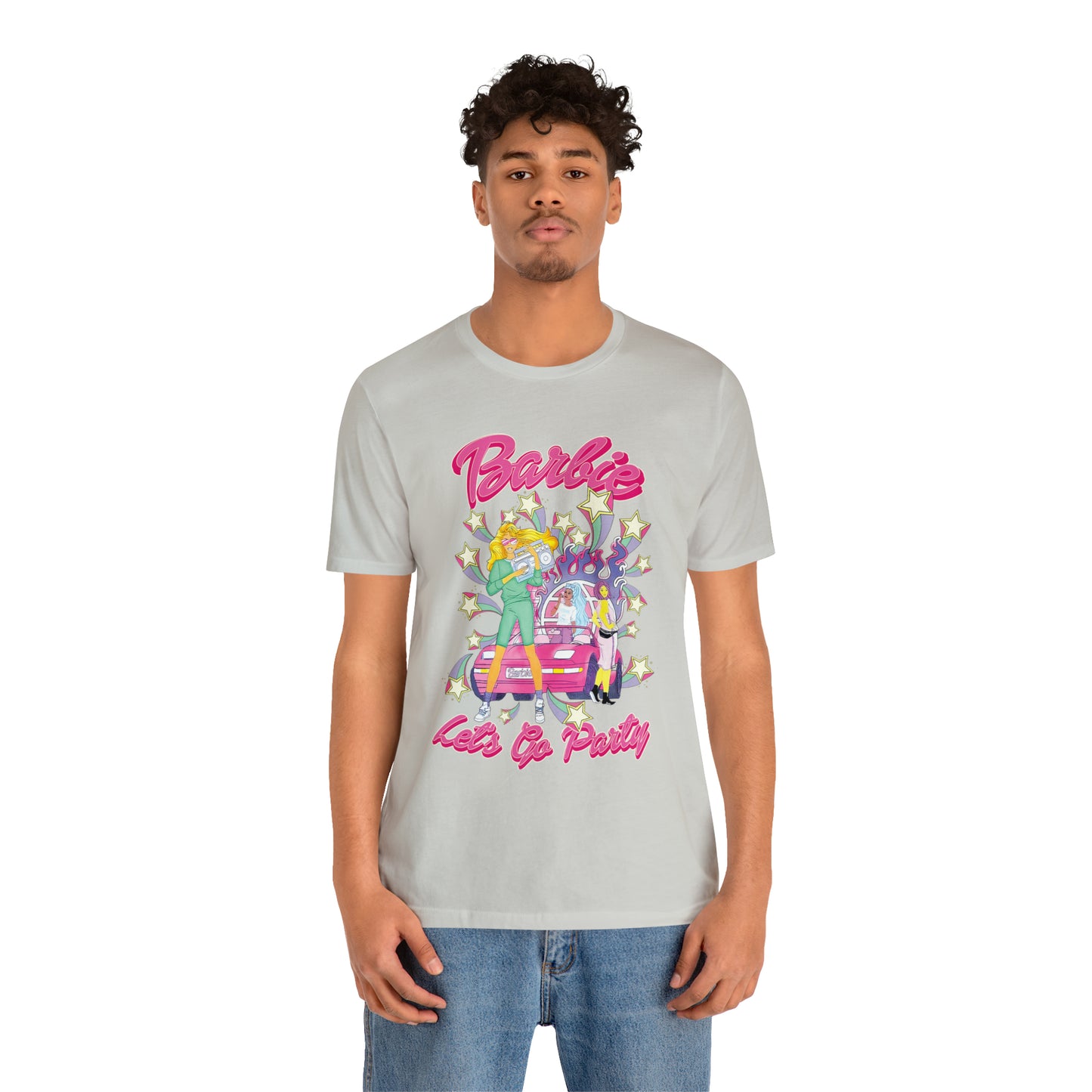 Oversized Barbie Party Graphic Tee