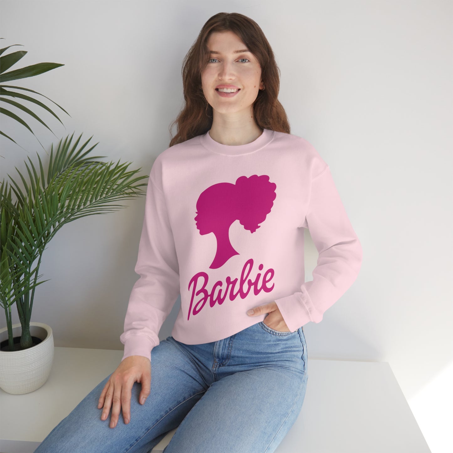 Curly Barbie Silhouette Sweatshirt