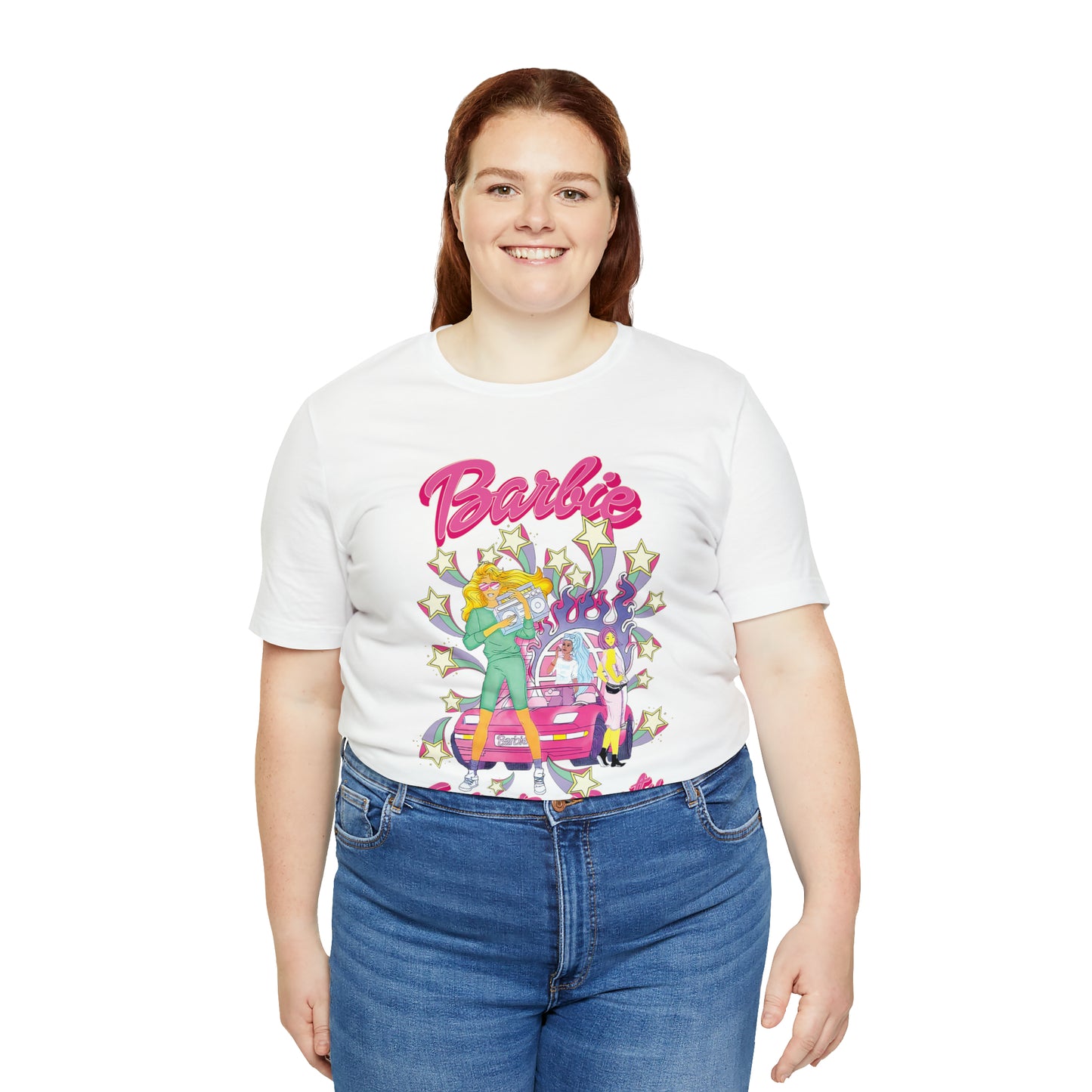 Oversized Barbie Party Graphic Tee