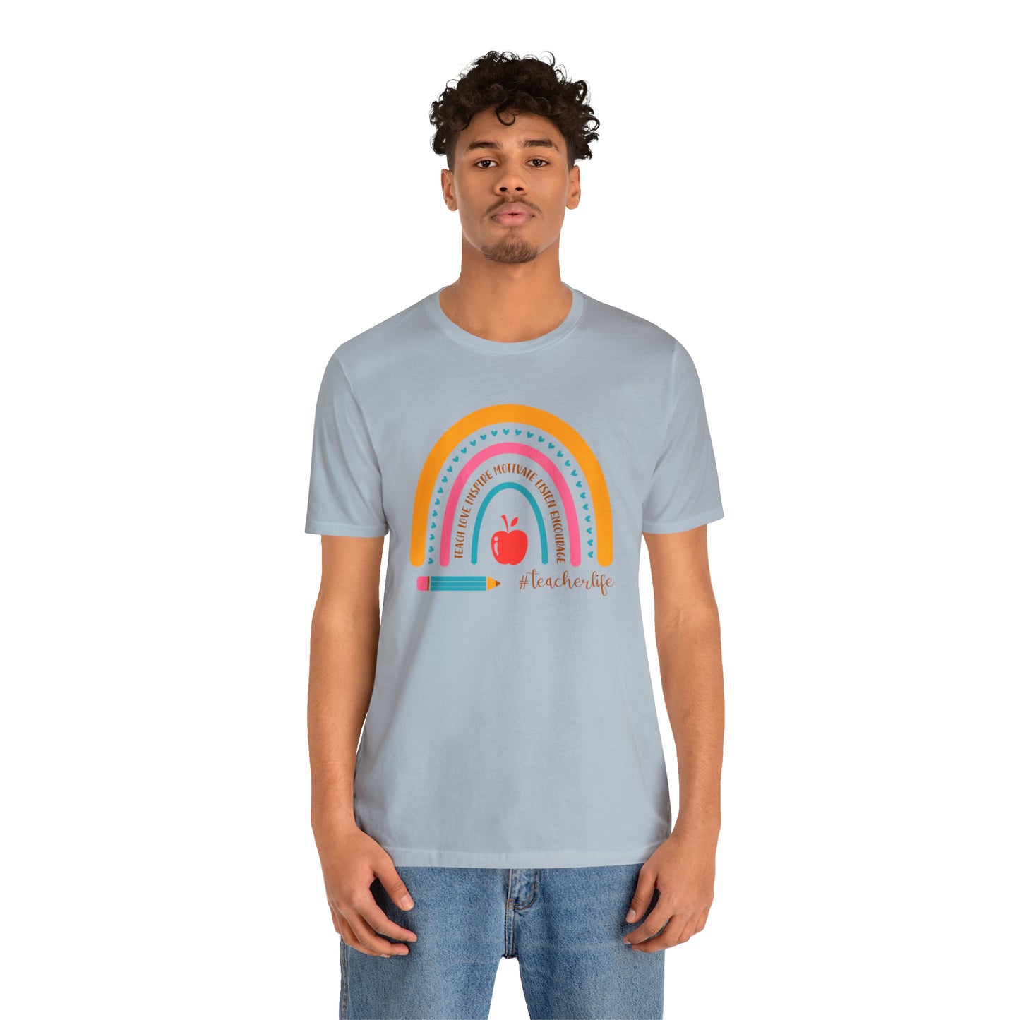 Teacher Rainbow Tee