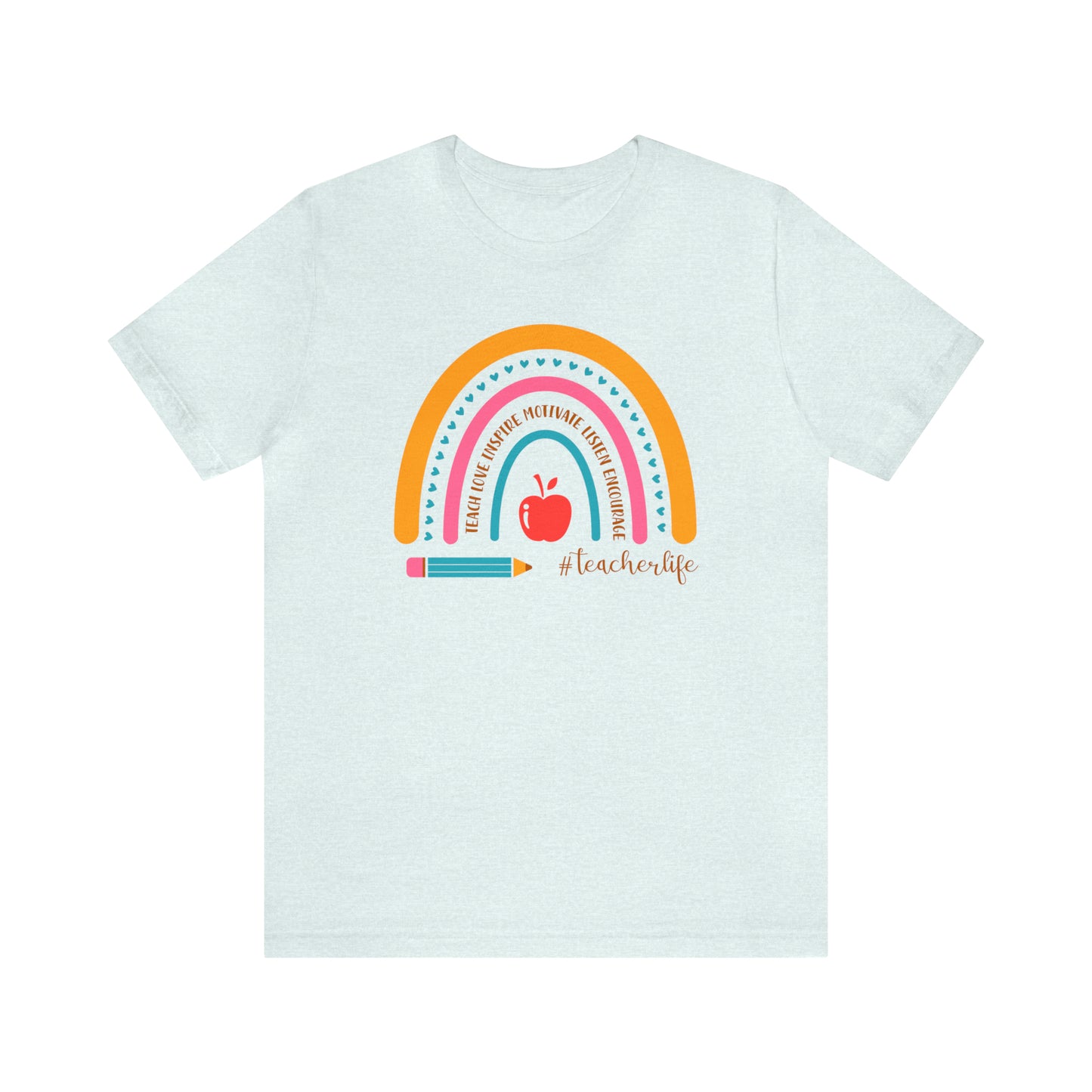 Teacher Rainbow Tee