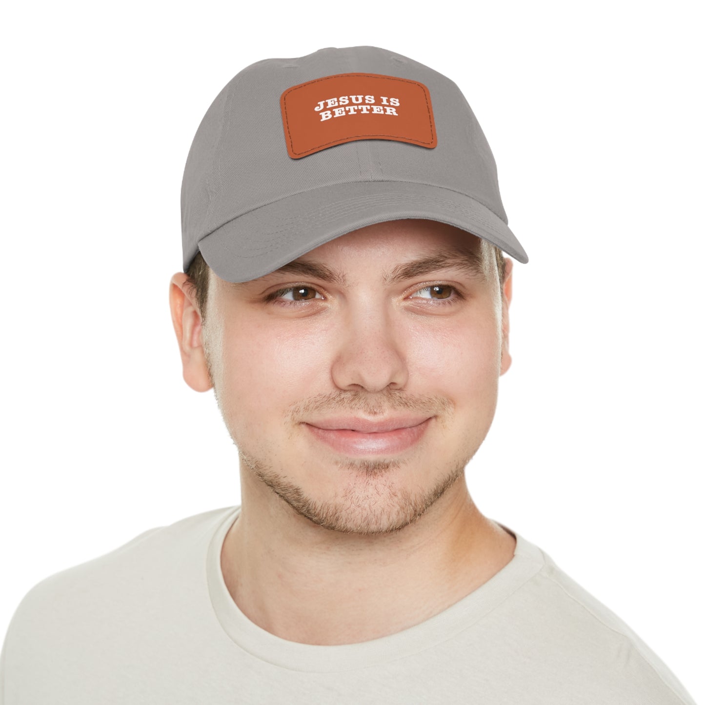 Jesus Is Better Leather Patch Hat