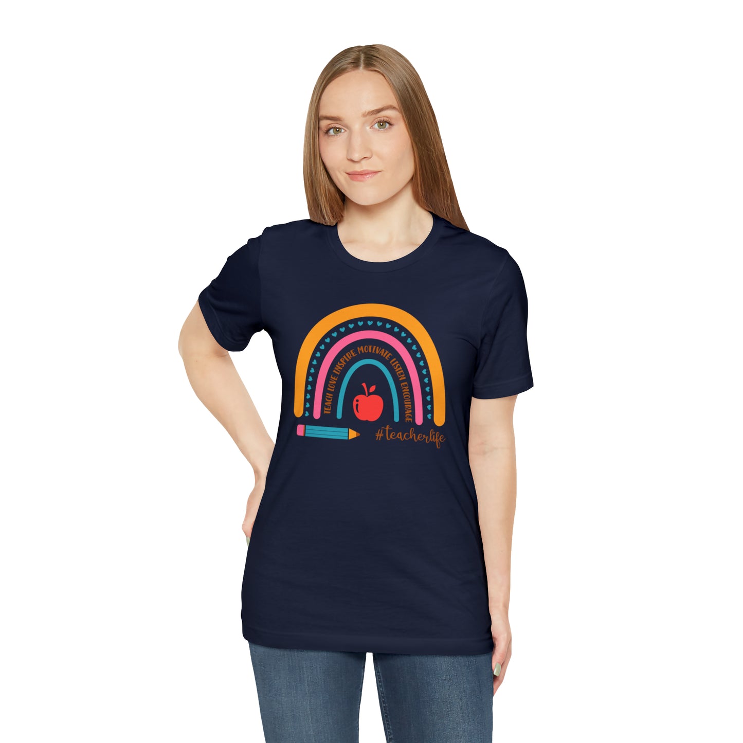 Teacher Rainbow Tee