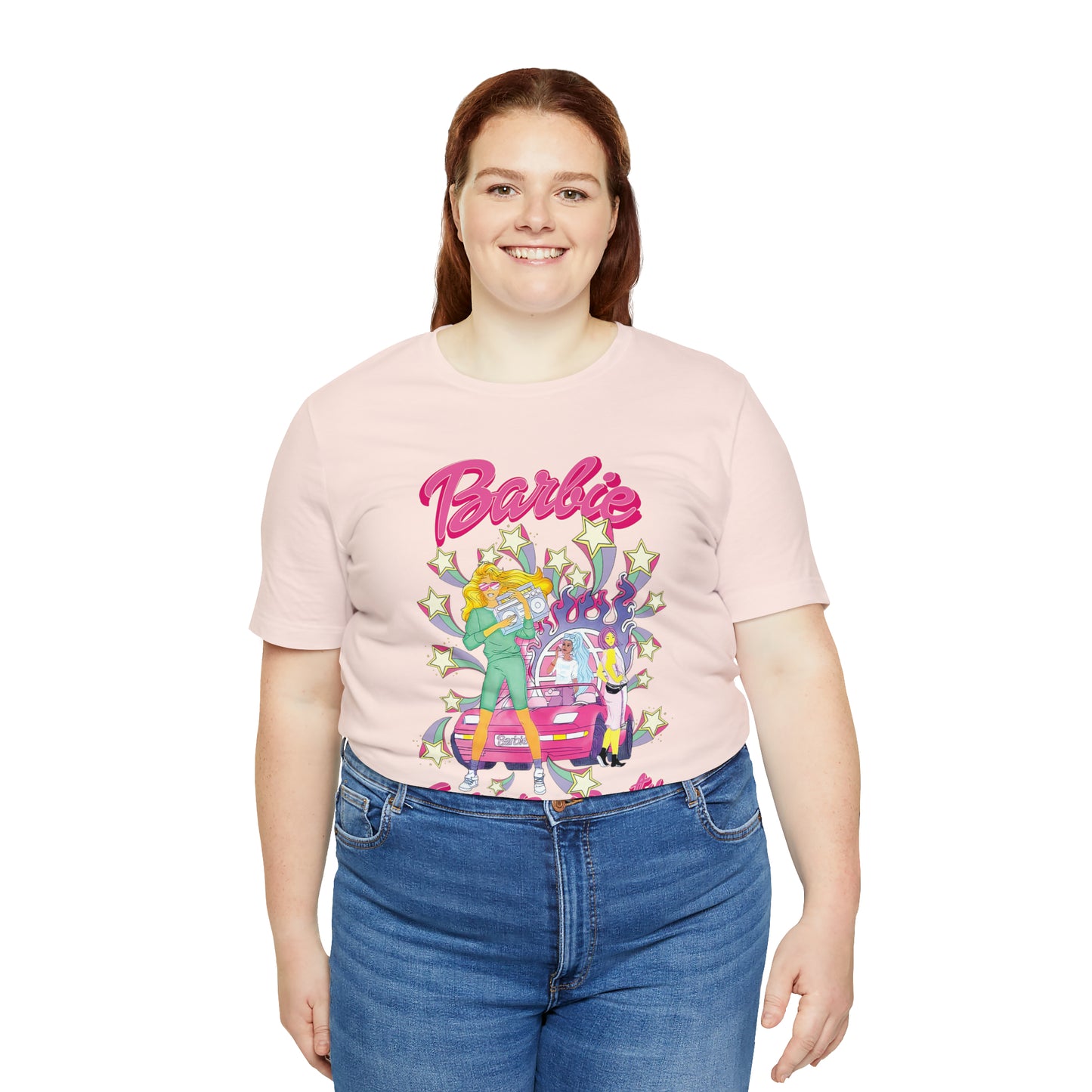 Oversized Barbie Party Graphic Tee