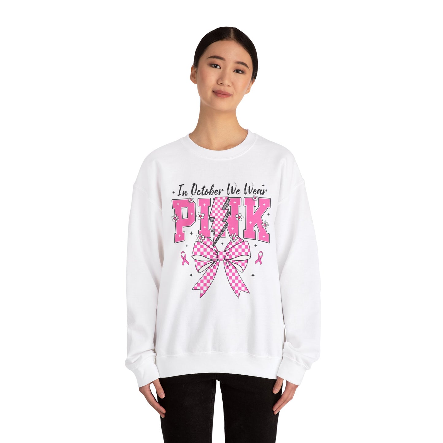 Pink Bolt Crewneck