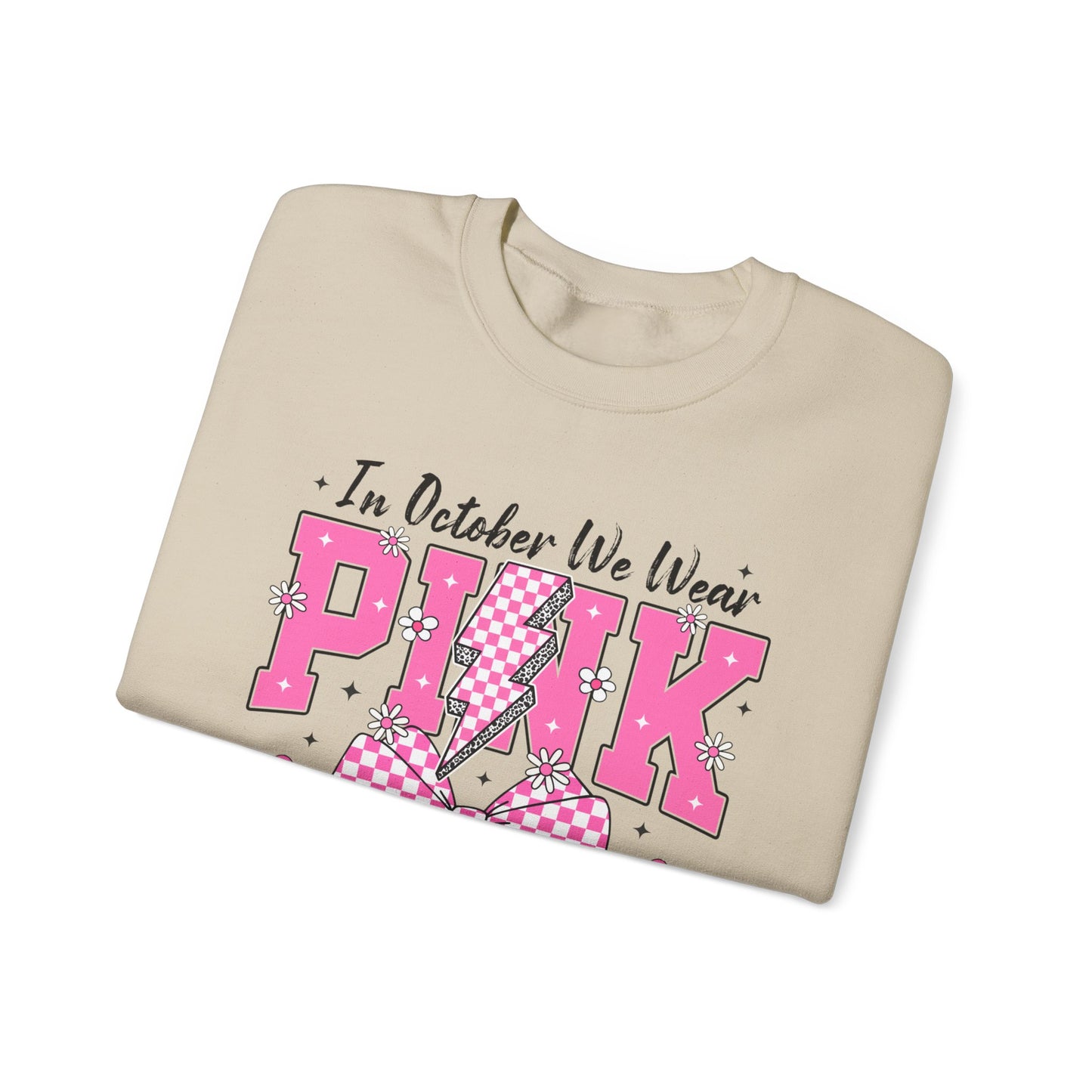 Pink Bolt Crewneck