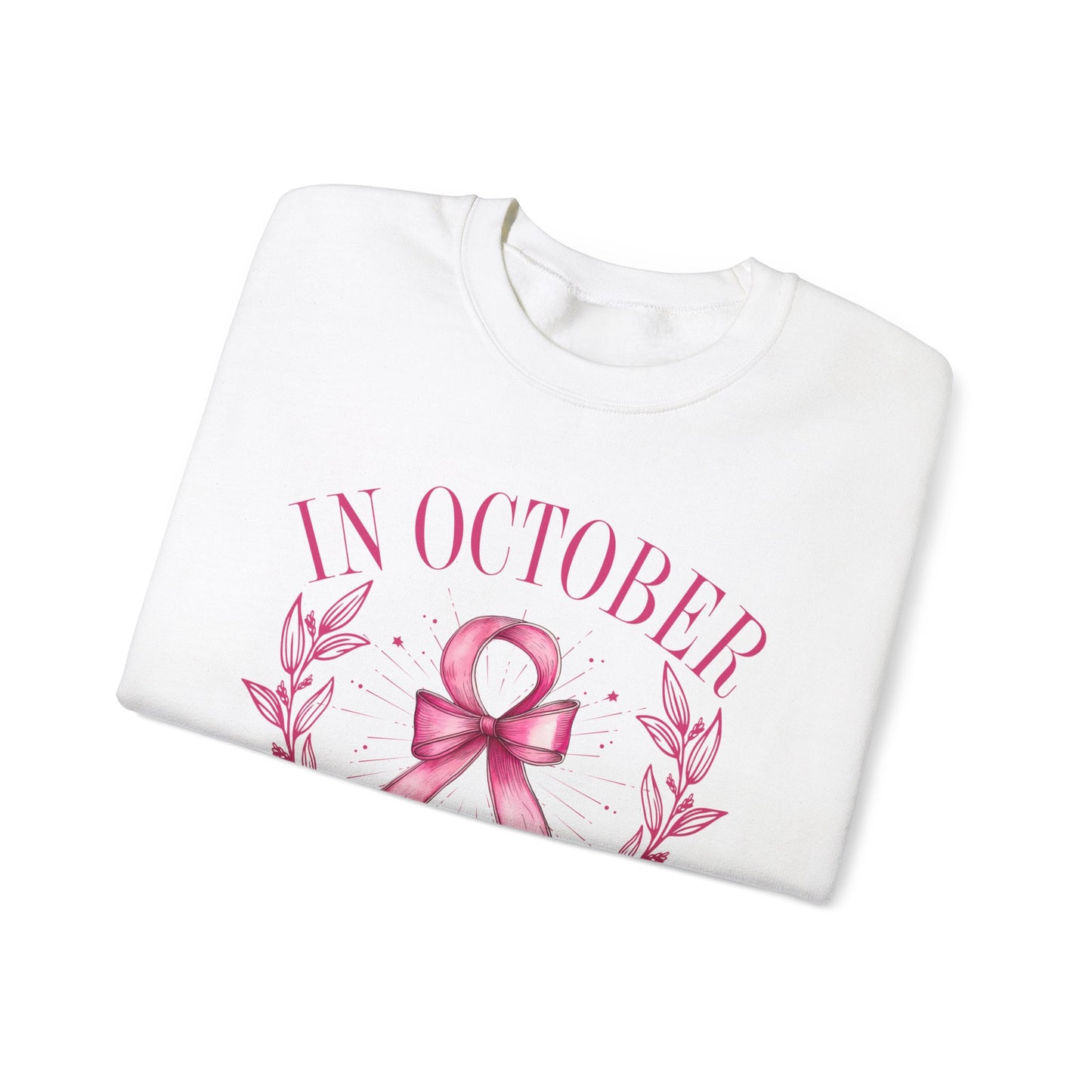 October Ribbon Crewneck