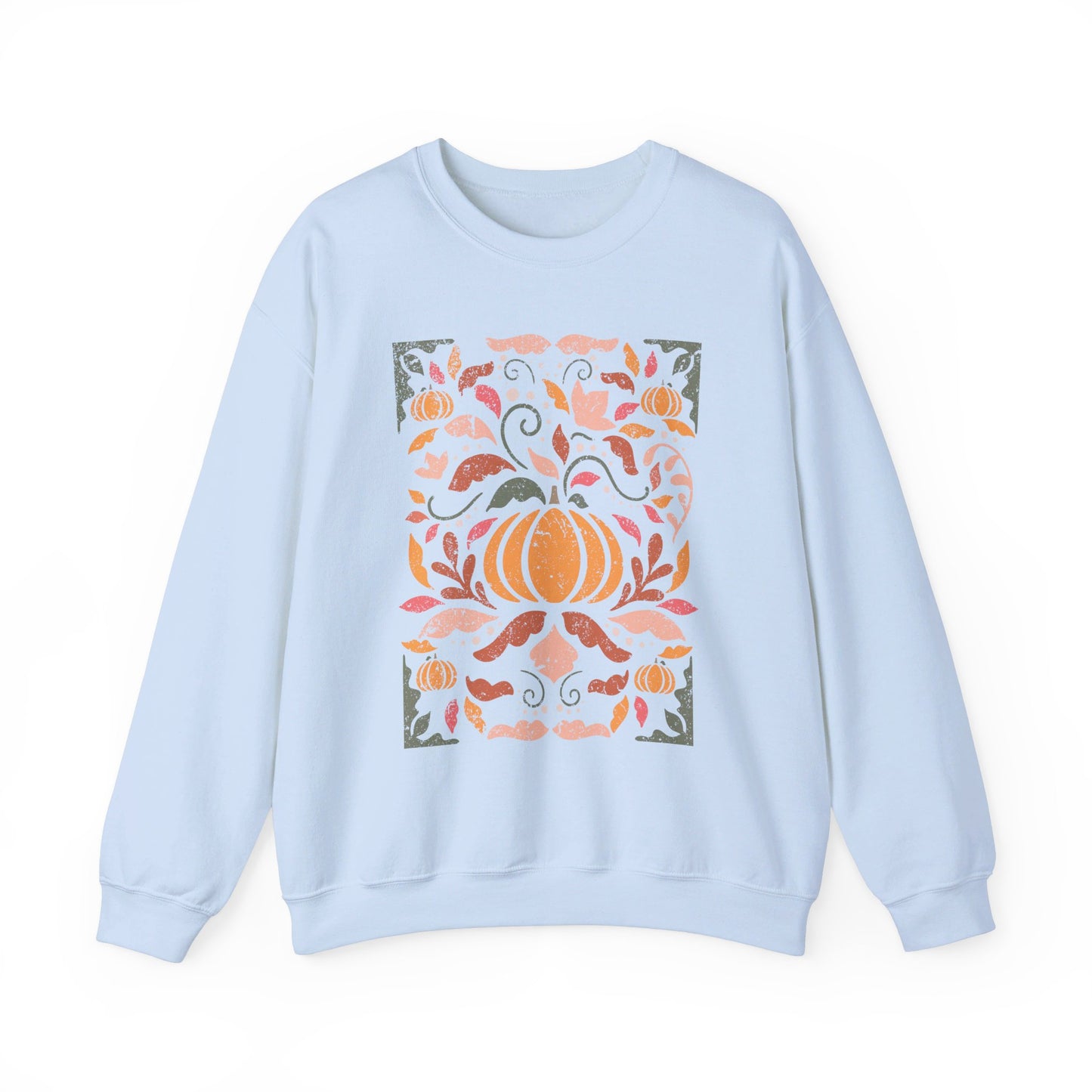 Abstract Pumpkin Crewneck