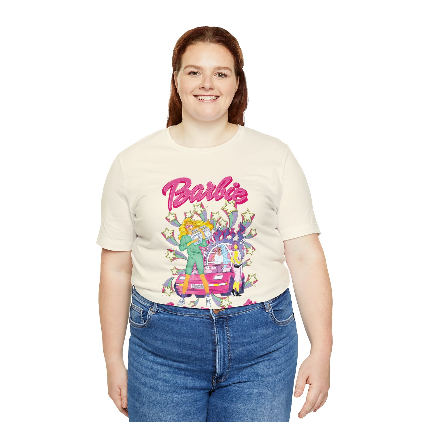 Oversized Barbie Party Graphic Tee