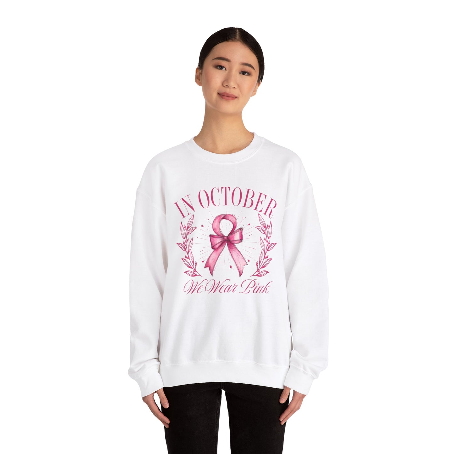 October Ribbon Crewneck