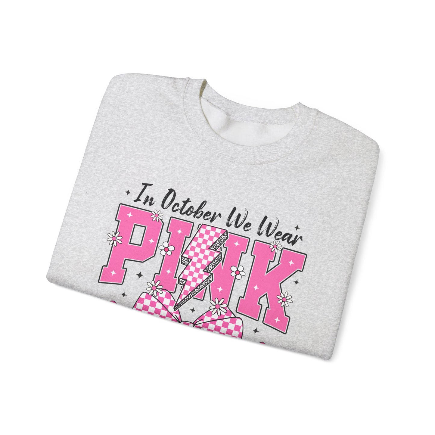 Pink Bolt Crewneck