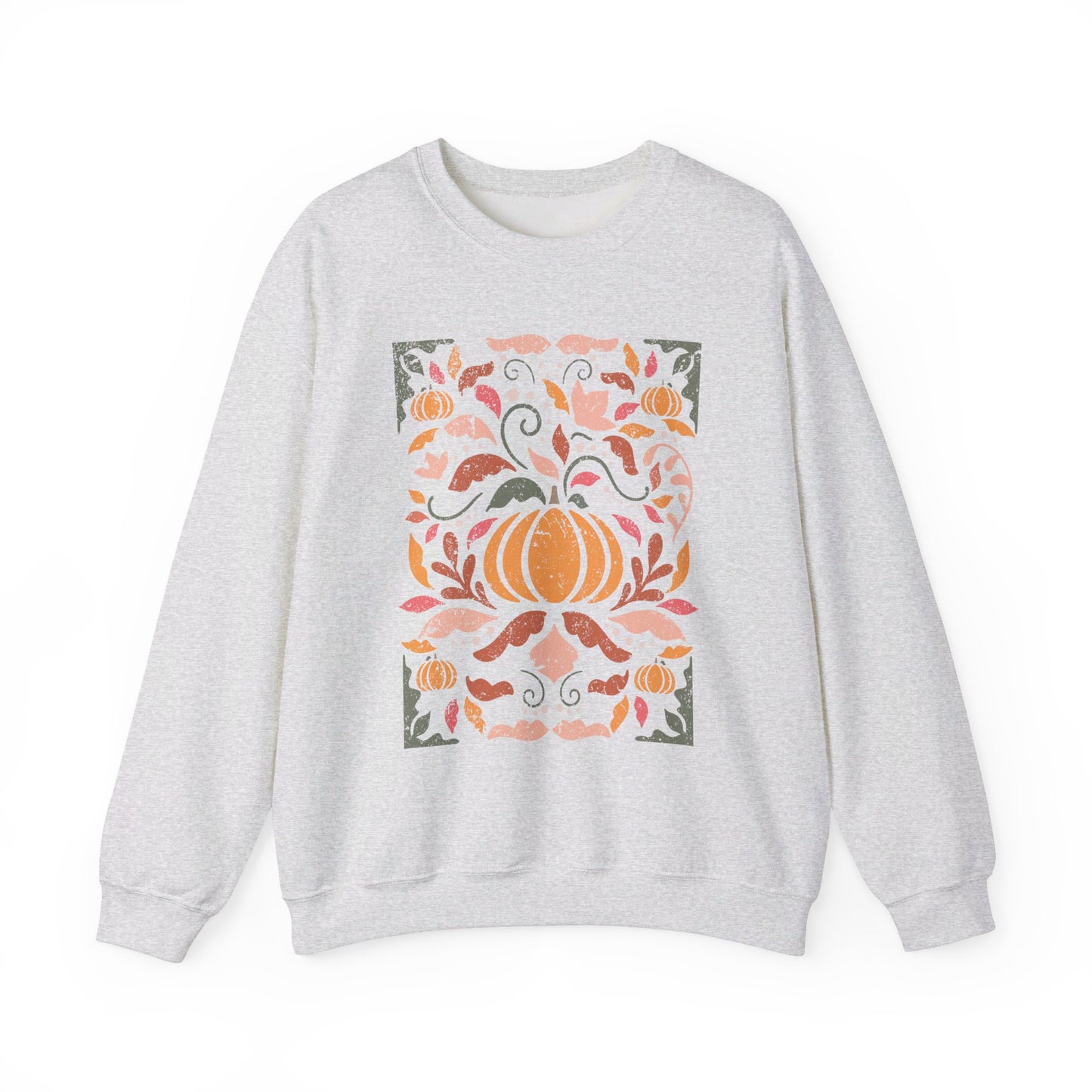 Abstract Pumpkin Crewneck