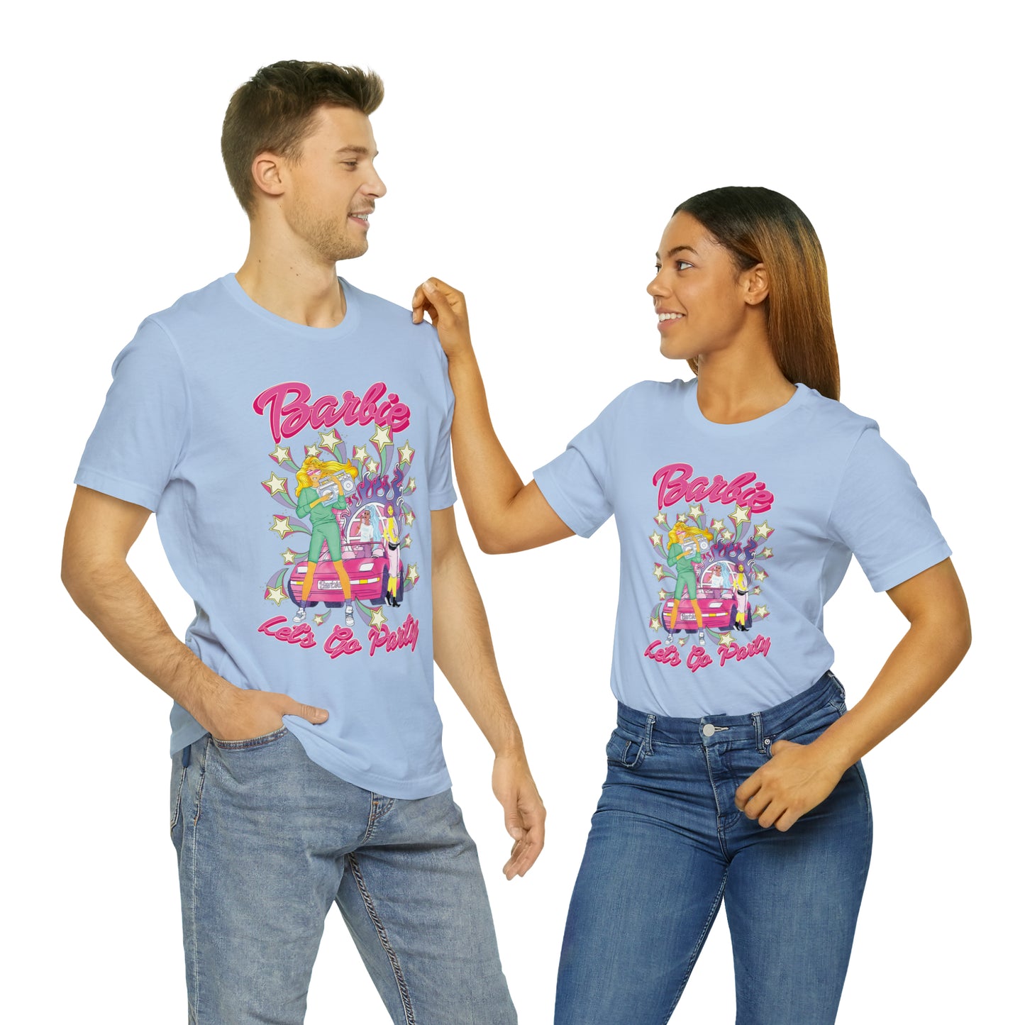 Oversized Barbie Party Graphic Tee