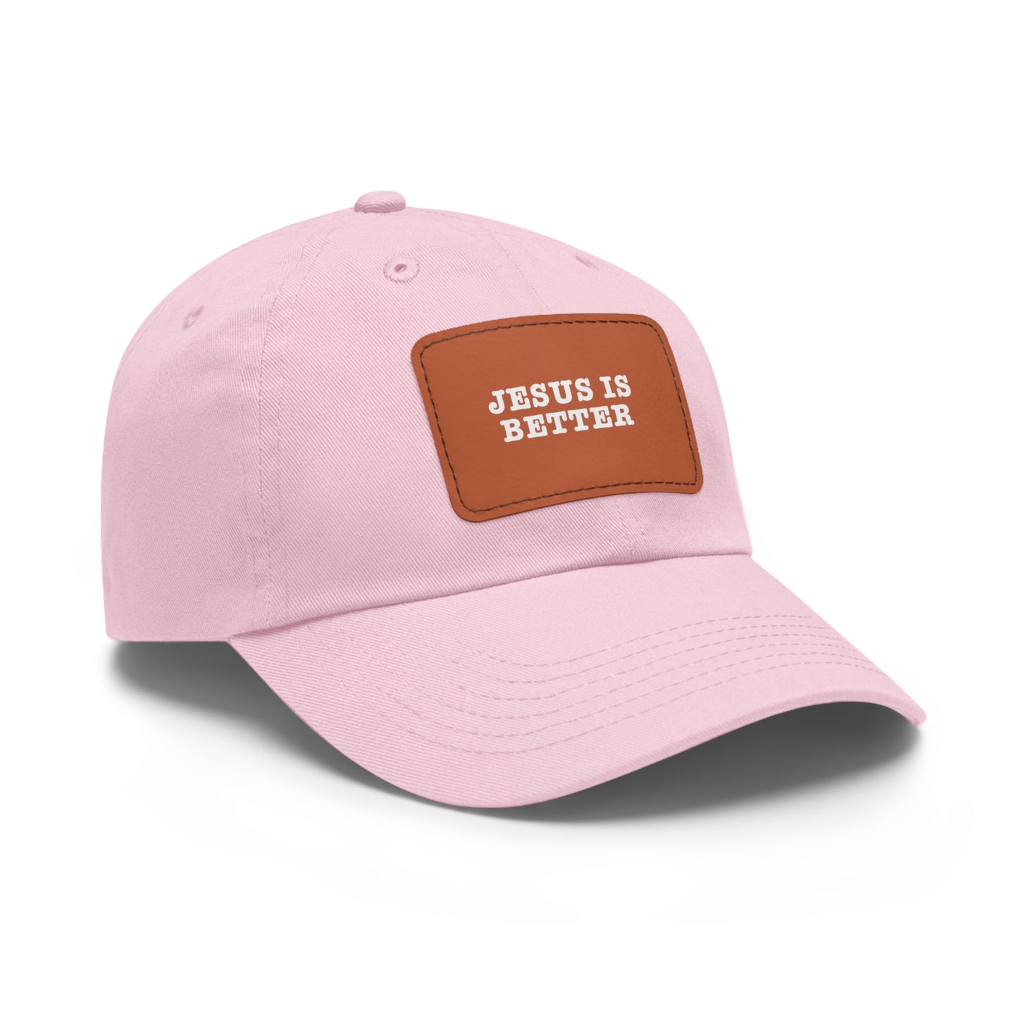 Jesus Is Better Leather Patch Hat