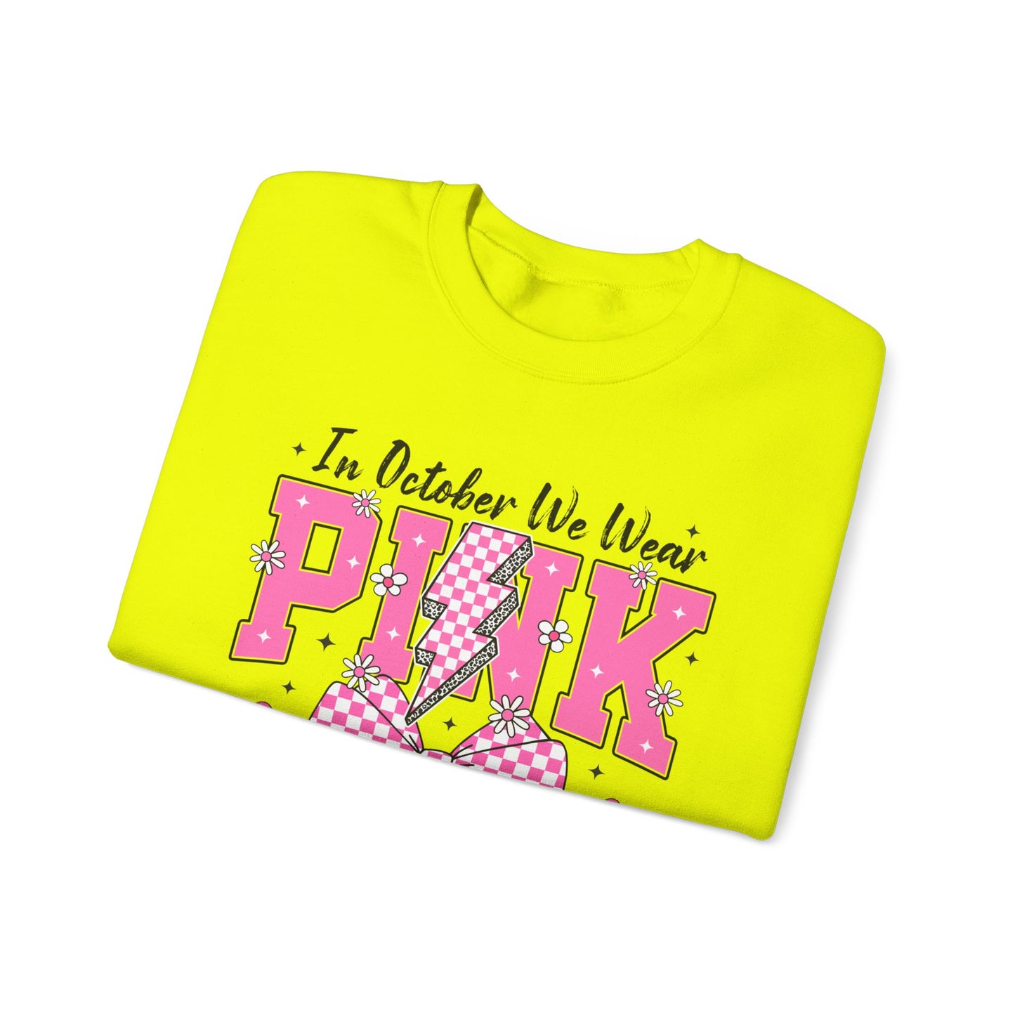 Pink Bolt Crewneck