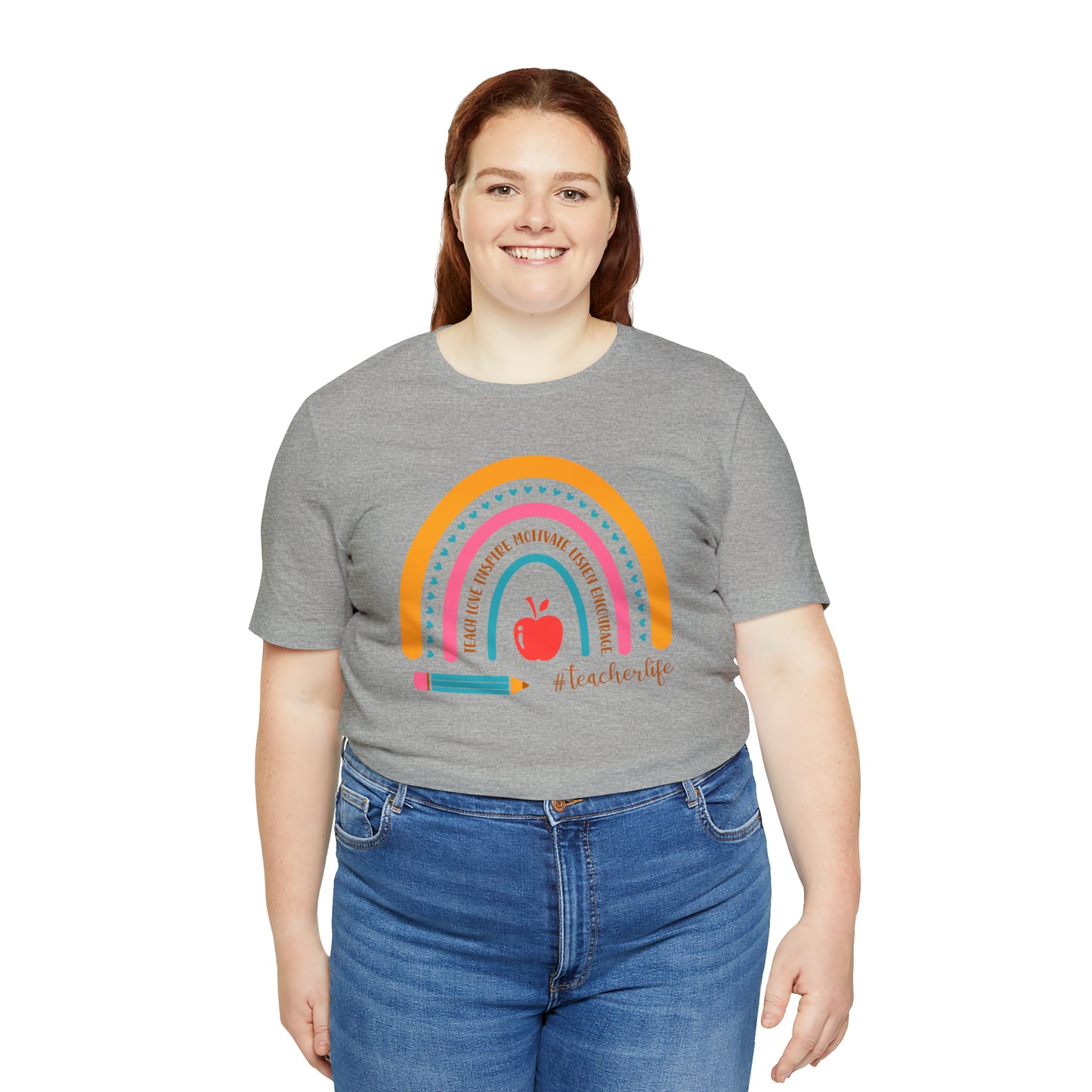 Teacher Rainbow Tee