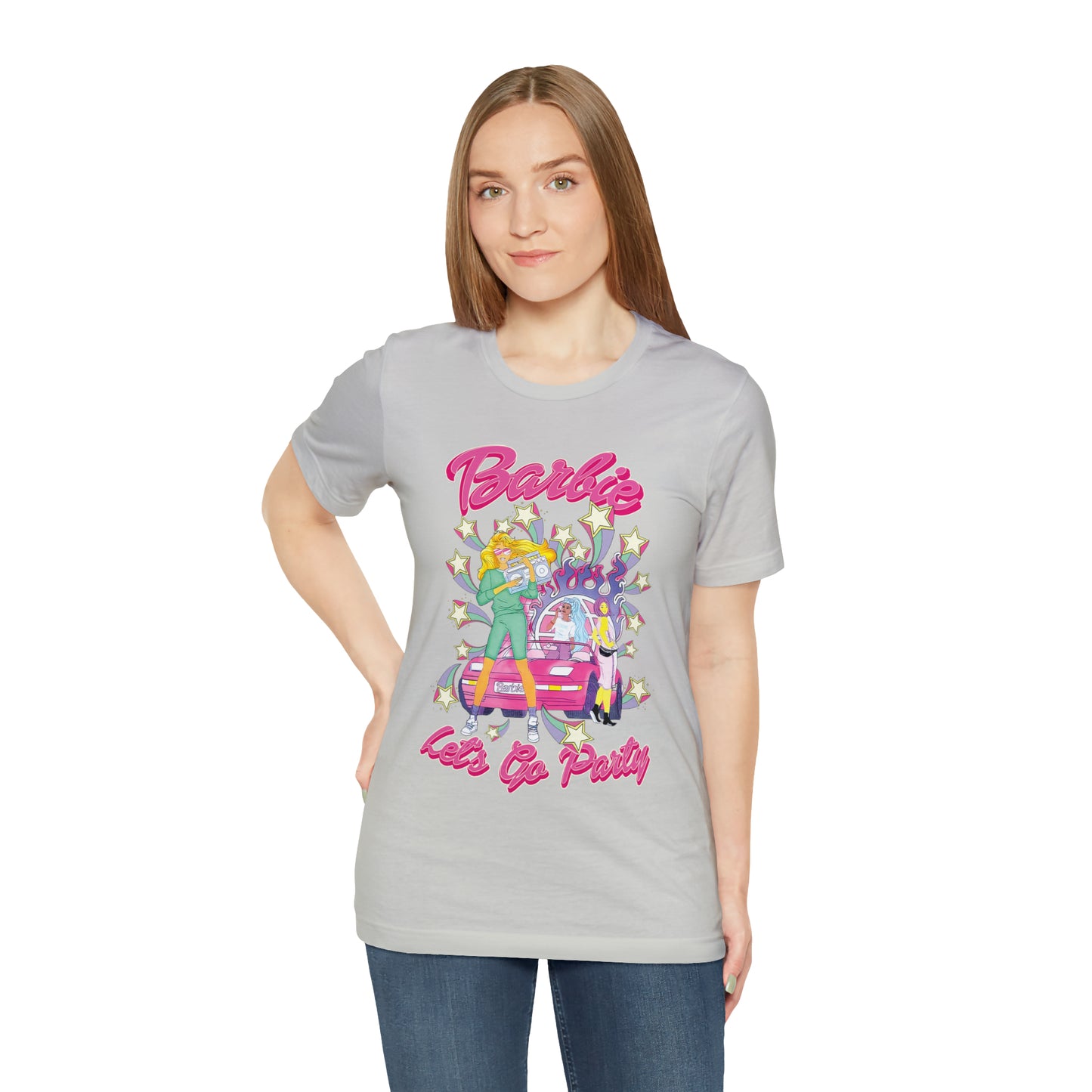 Oversized Barbie Party Graphic Tee