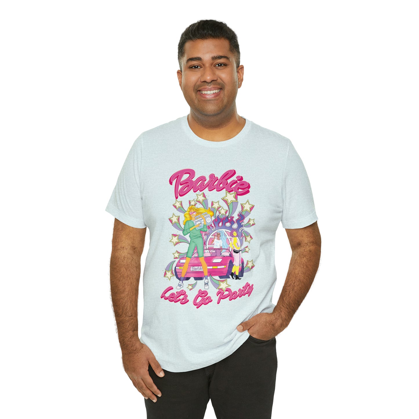 Oversized Barbie Party Graphic Tee