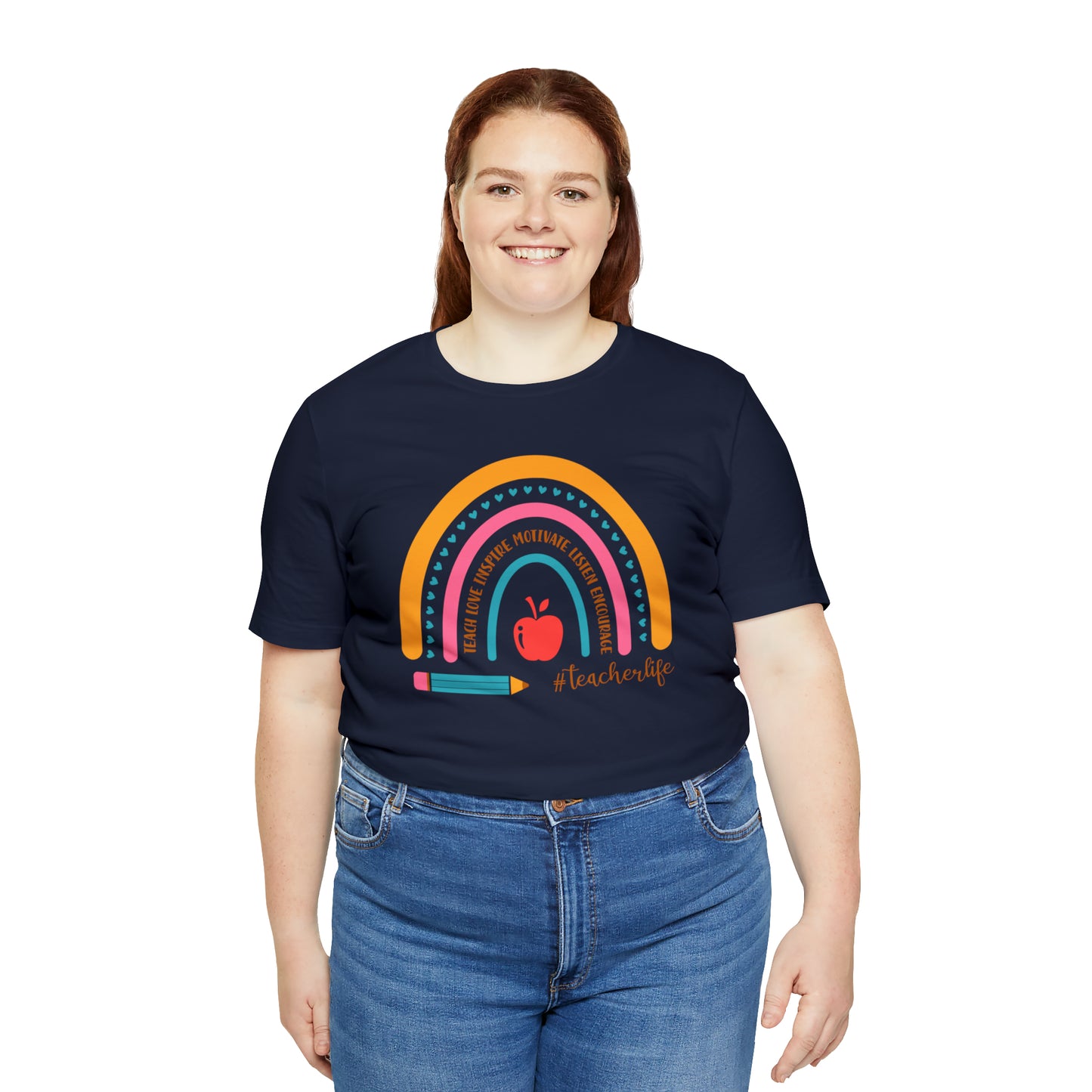 Teacher Rainbow Tee