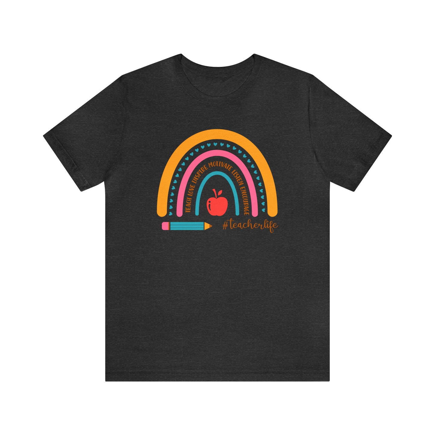 Teacher Rainbow Tee