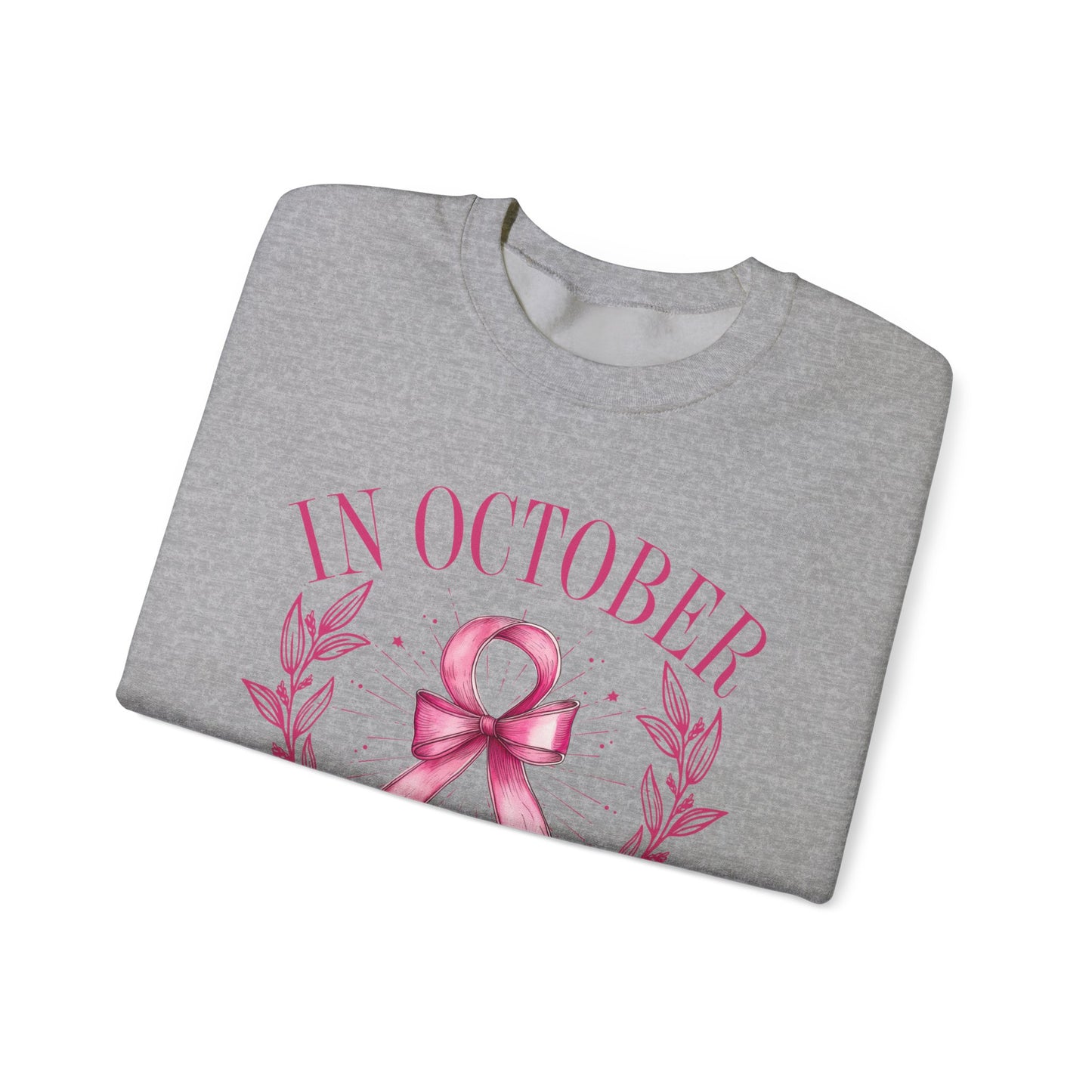October Ribbon Crewneck