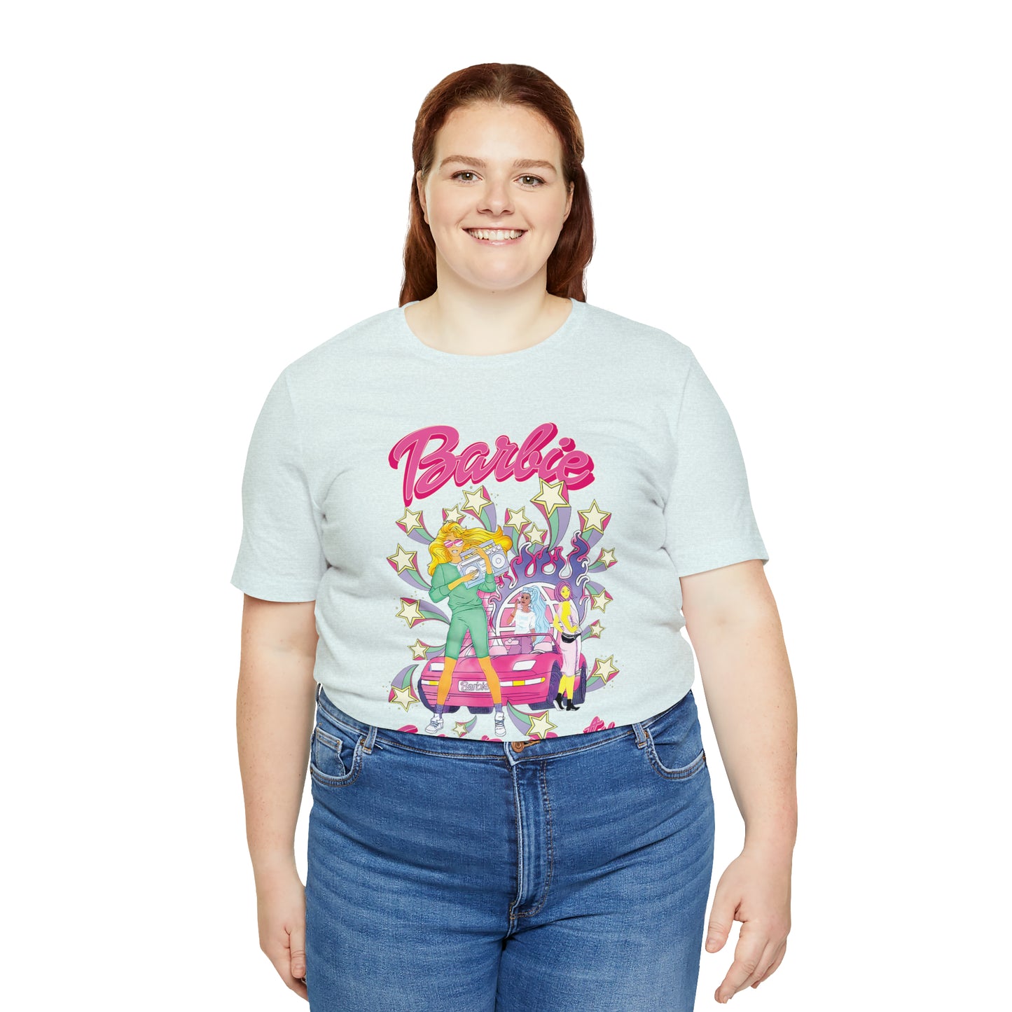 Oversized Barbie Party Graphic Tee