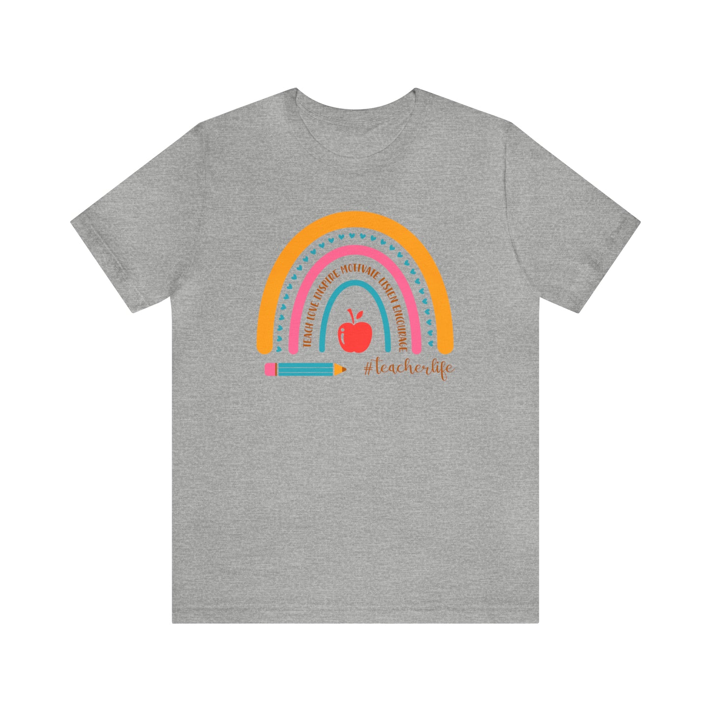 Teacher Rainbow Tee