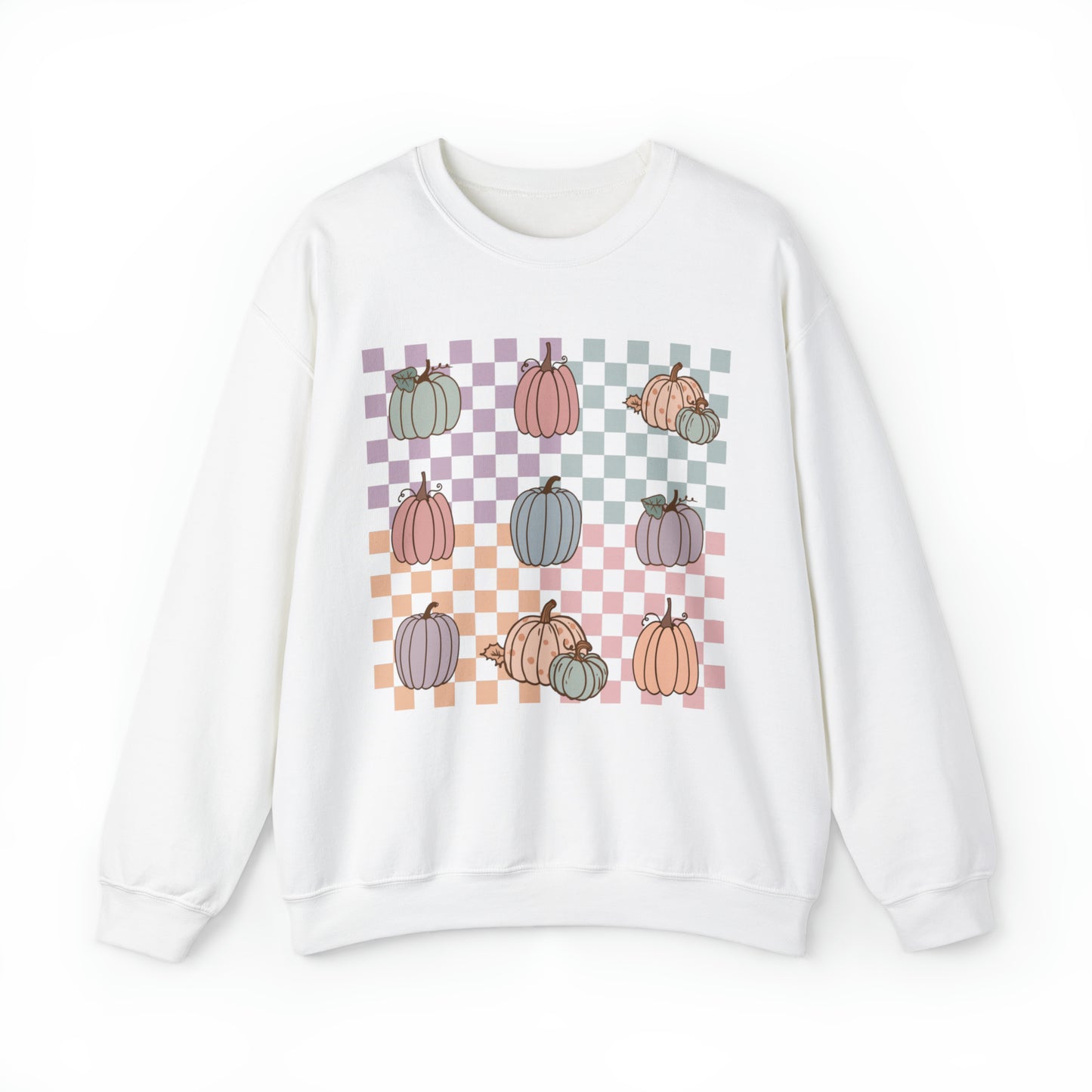 Pumpkin Grid Sweatshirt