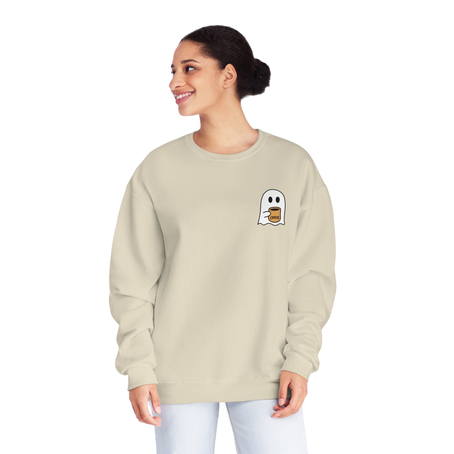Coffee Ghost Pocket Sweatshirt