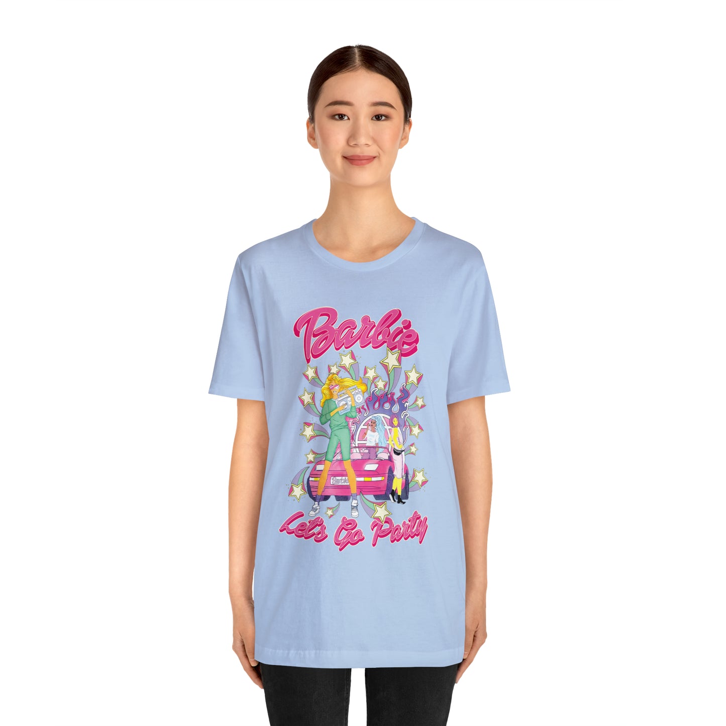 Oversized Barbie Party Graphic Tee