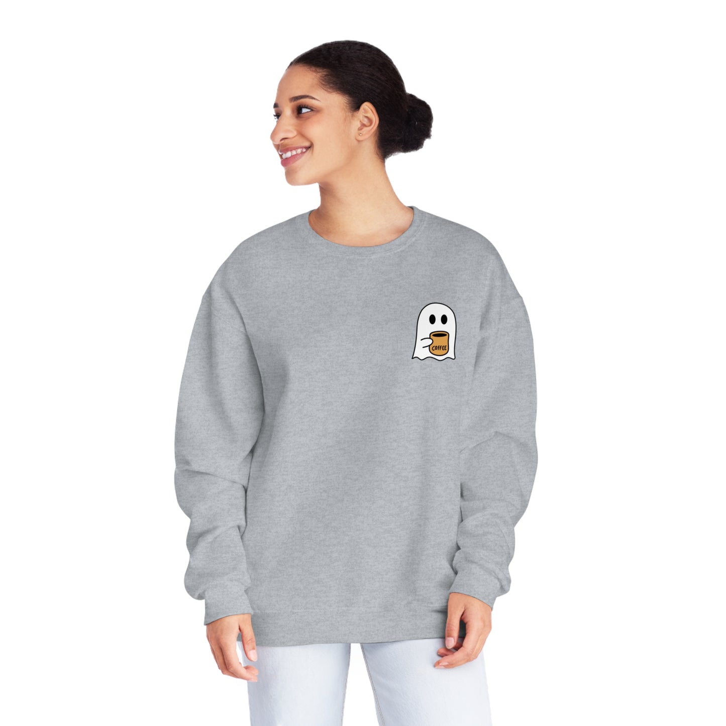 Coffee Ghost Pocket Sweatshirt