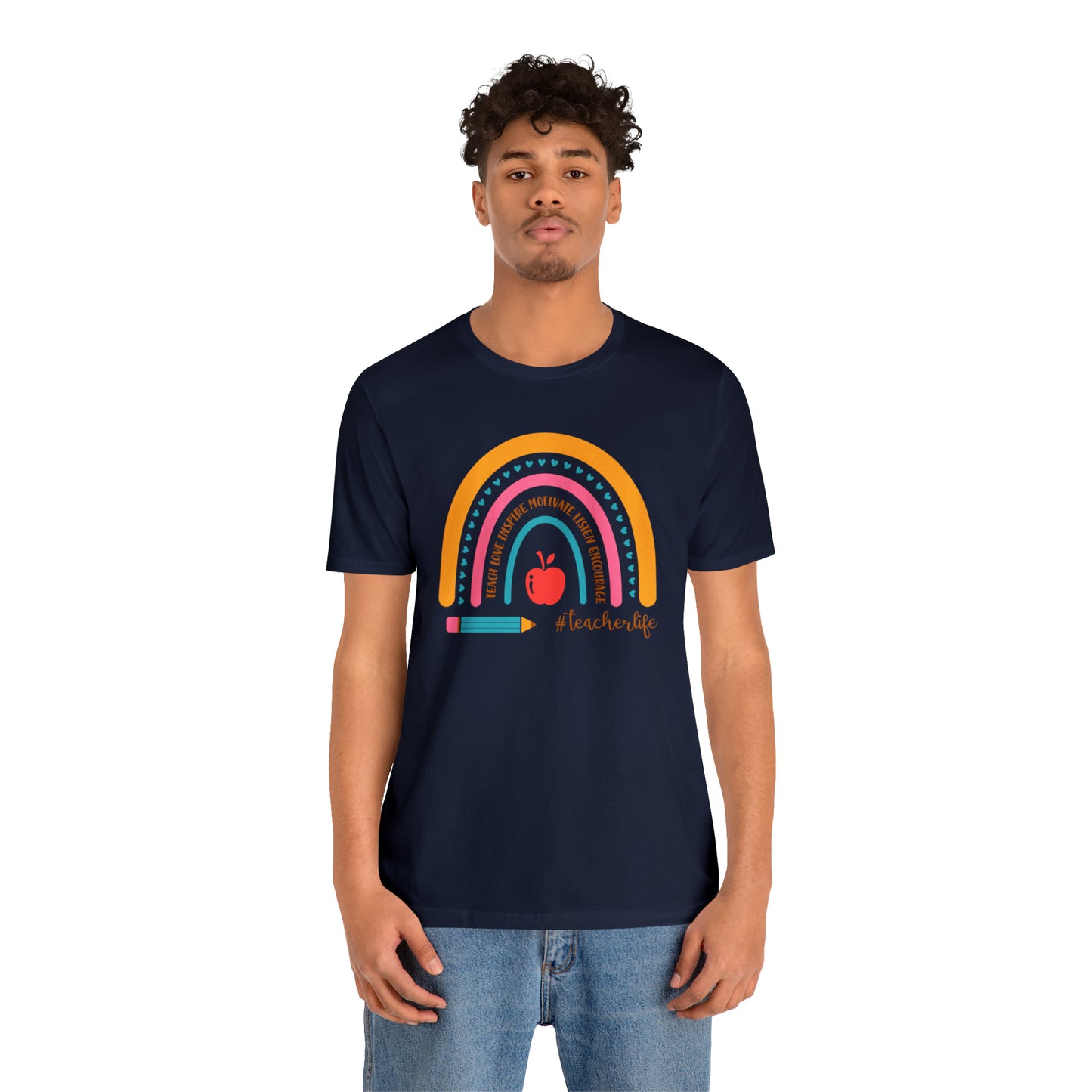 Teacher Rainbow Tee